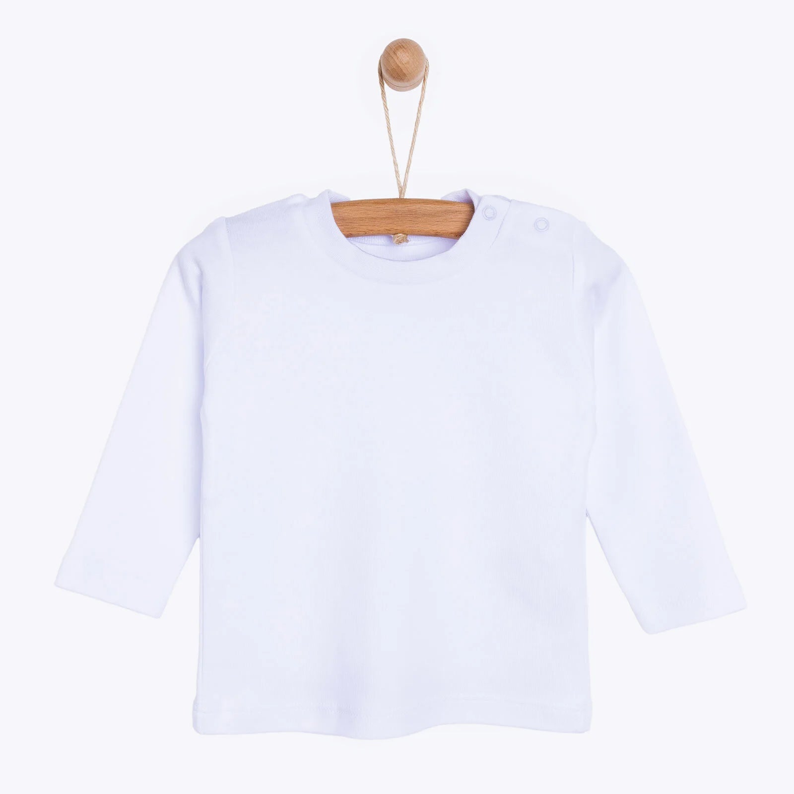 HelloBaby Basic Unisex Long Sleeve T-shirt - White - White - ebebek - Black Friday