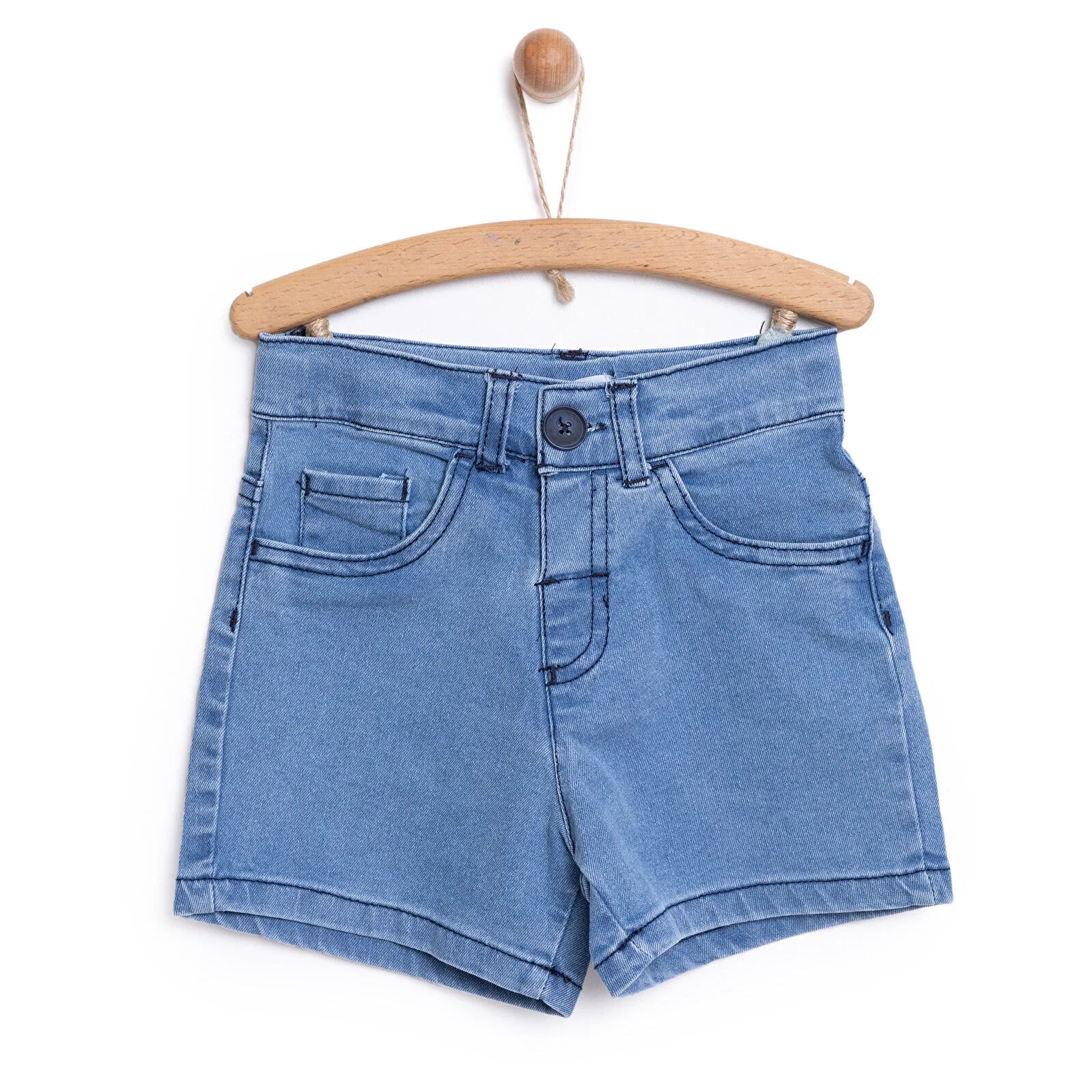 HelloBaby Unisex Baby Denim Short - Blue - ebebek - Black Friday