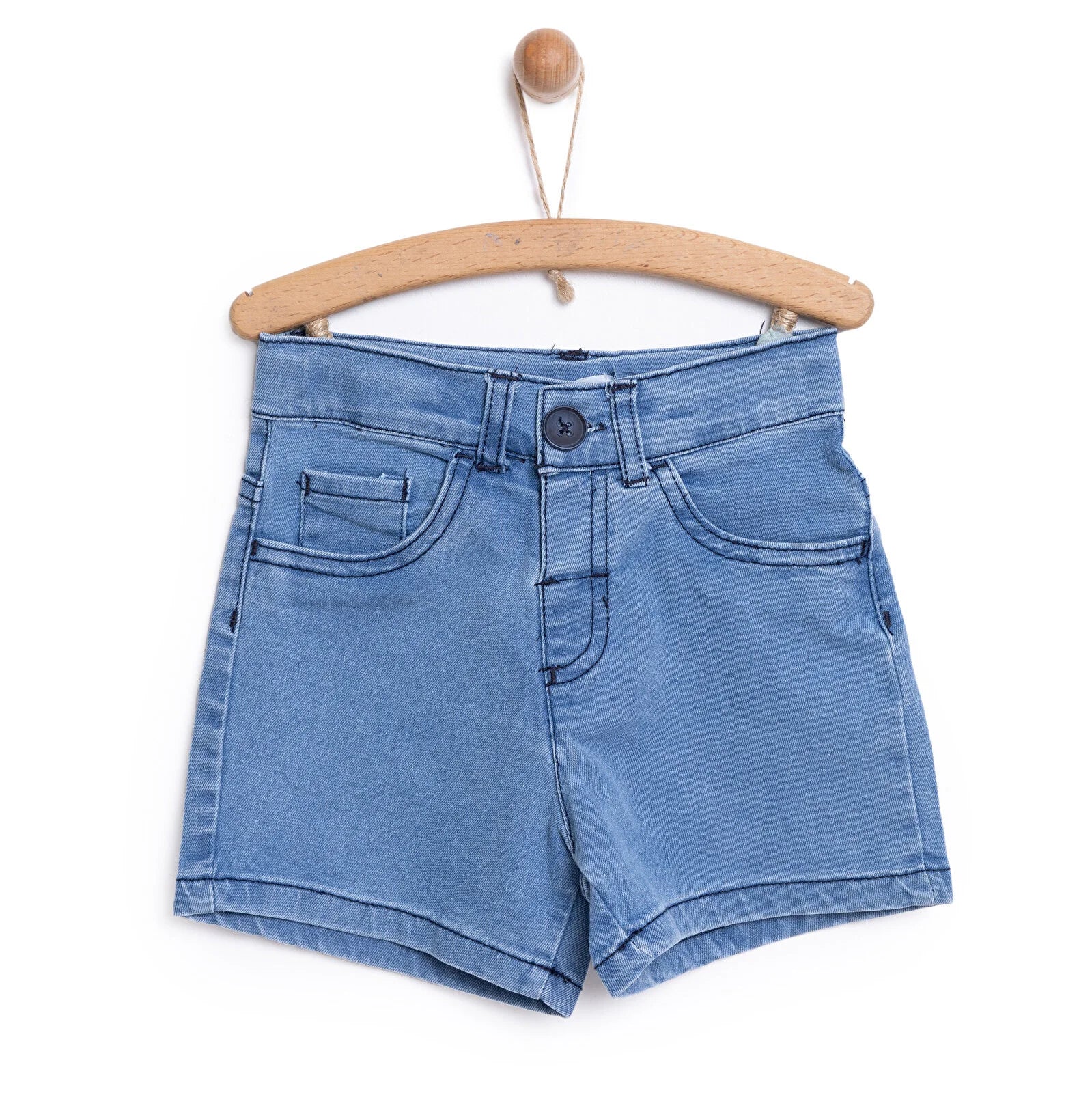 HelloBaby Unisex Baby Denim Short - Blue - ebebek - Black Friday