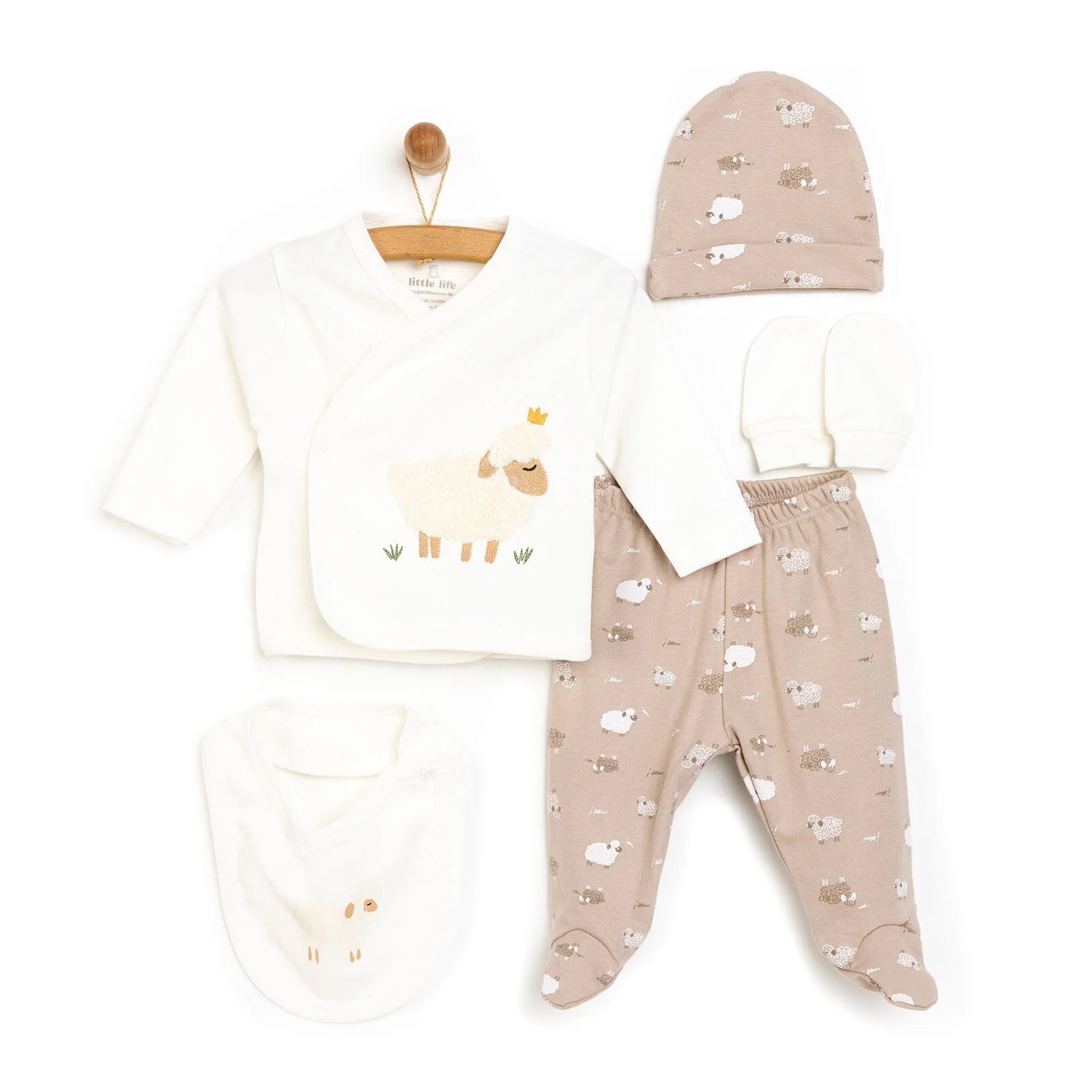Little Life Newborn 5 Pcs Newborn Starter Set - Light Brown - ebebek - Black Friday