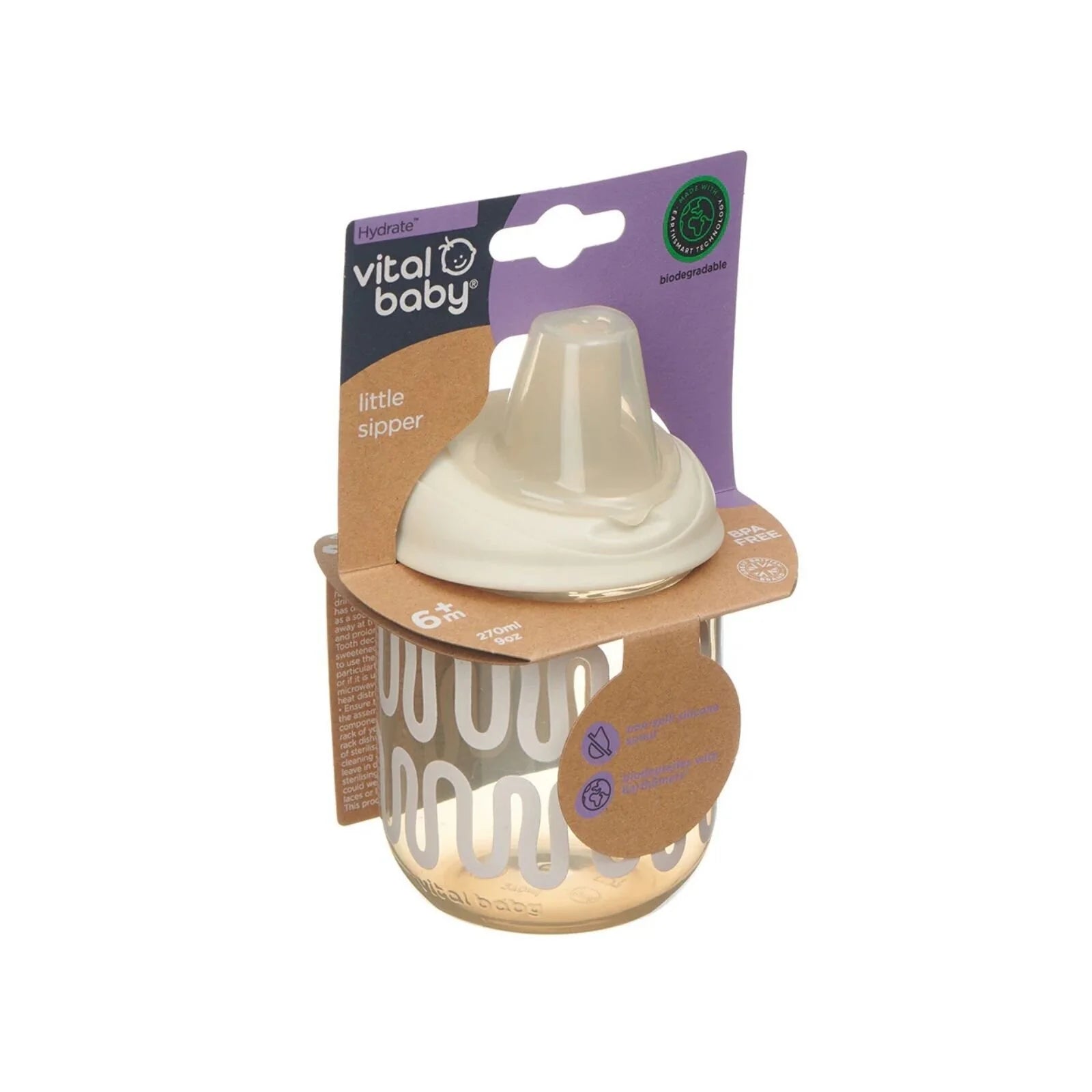 Vital Baby Hydrate Sipper Cup 270ml - Natural Oat - ebebek - Black Friday