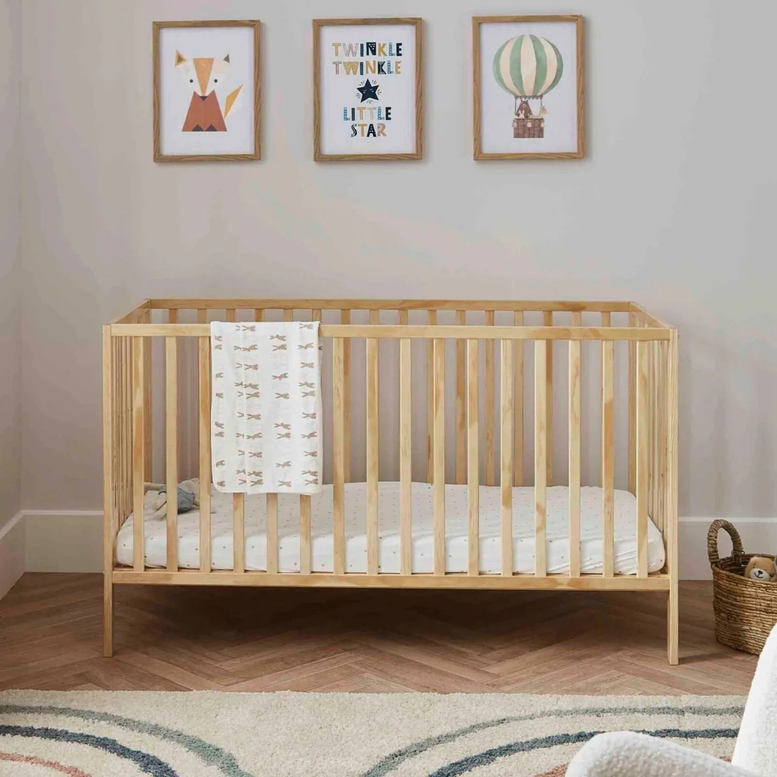 Ickle Bubba Hartley Classic Cot - Pine - ebebek - Black Friday