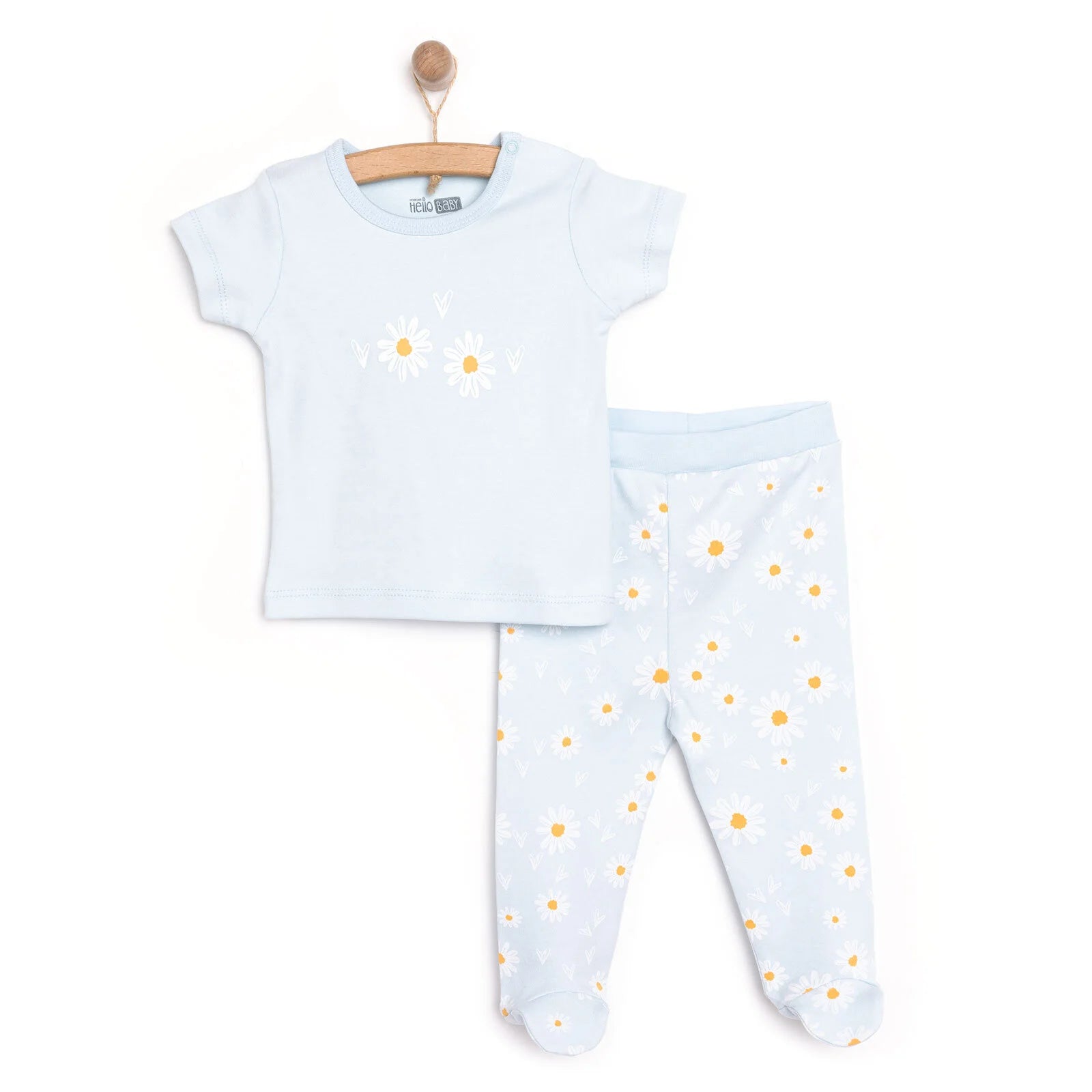 HelloBaby Girl Tshirt - Footed Bottom - Ecru - ebebek - Black Friday