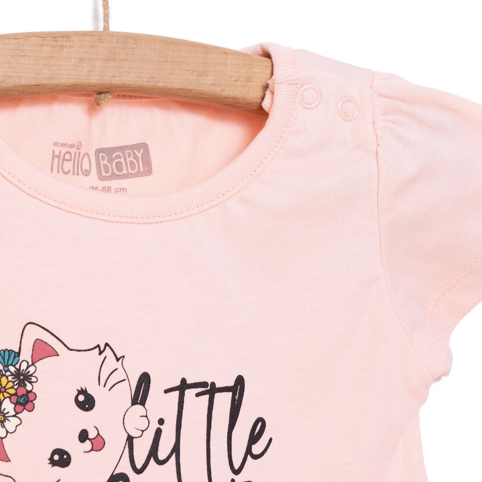 HelloBaby Basic Grl Cat Printed Tshirt - Short - Pink - ebebek - Black Friday