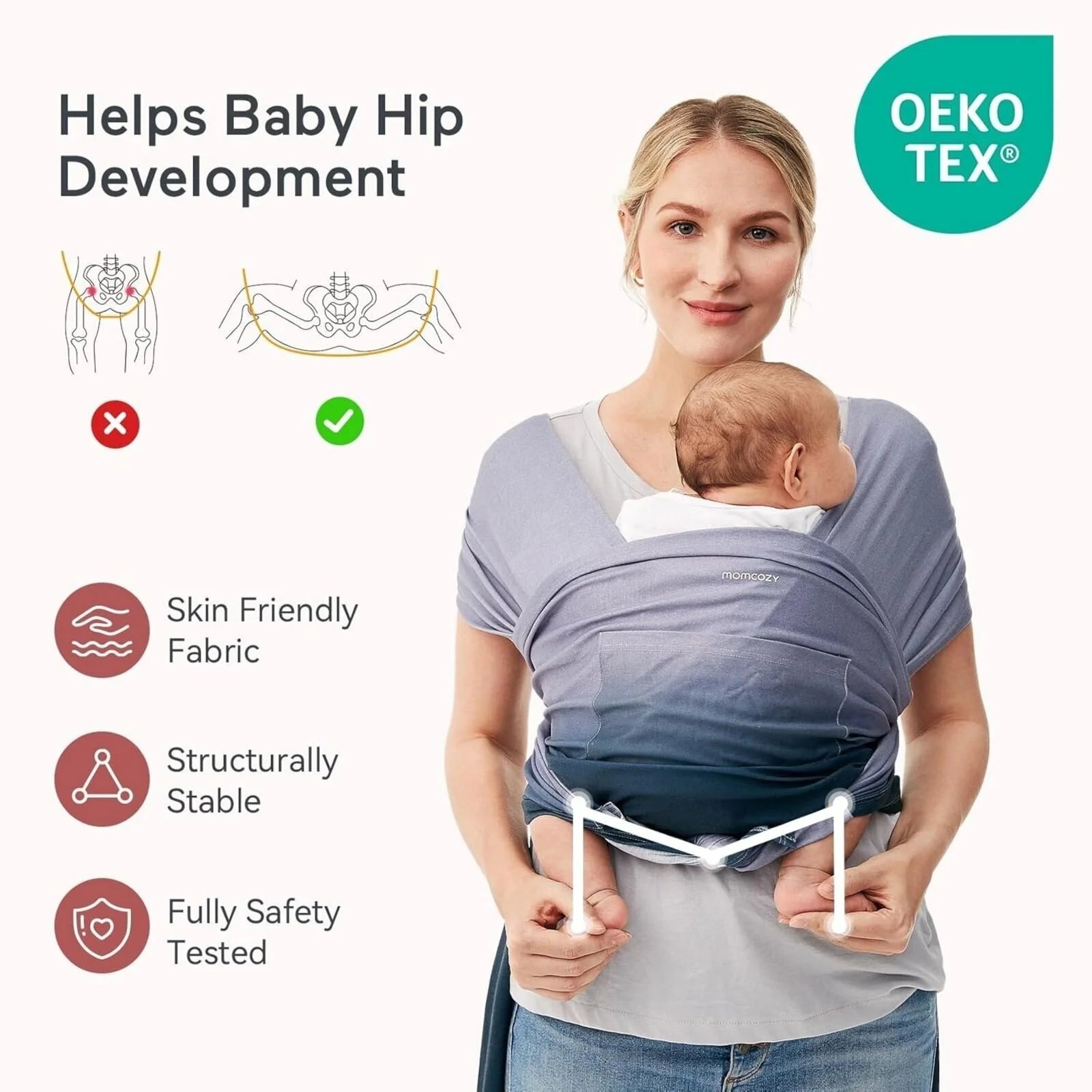 Momcozy Baby Carrier - Gradient Blue - ebebek - Black Friday