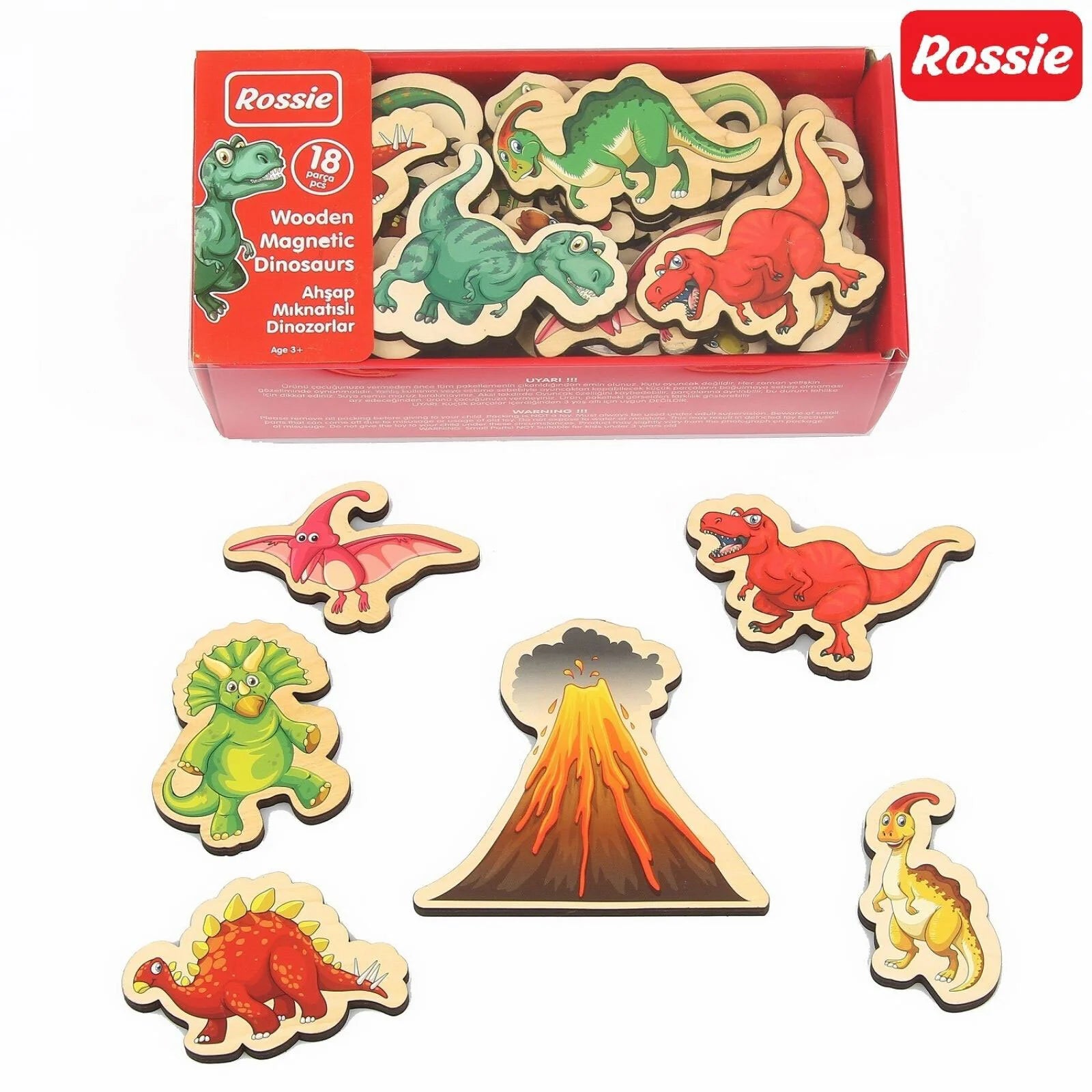 Rossie Magnetic Wooden Dinosaurs - ebebek - Black Friday