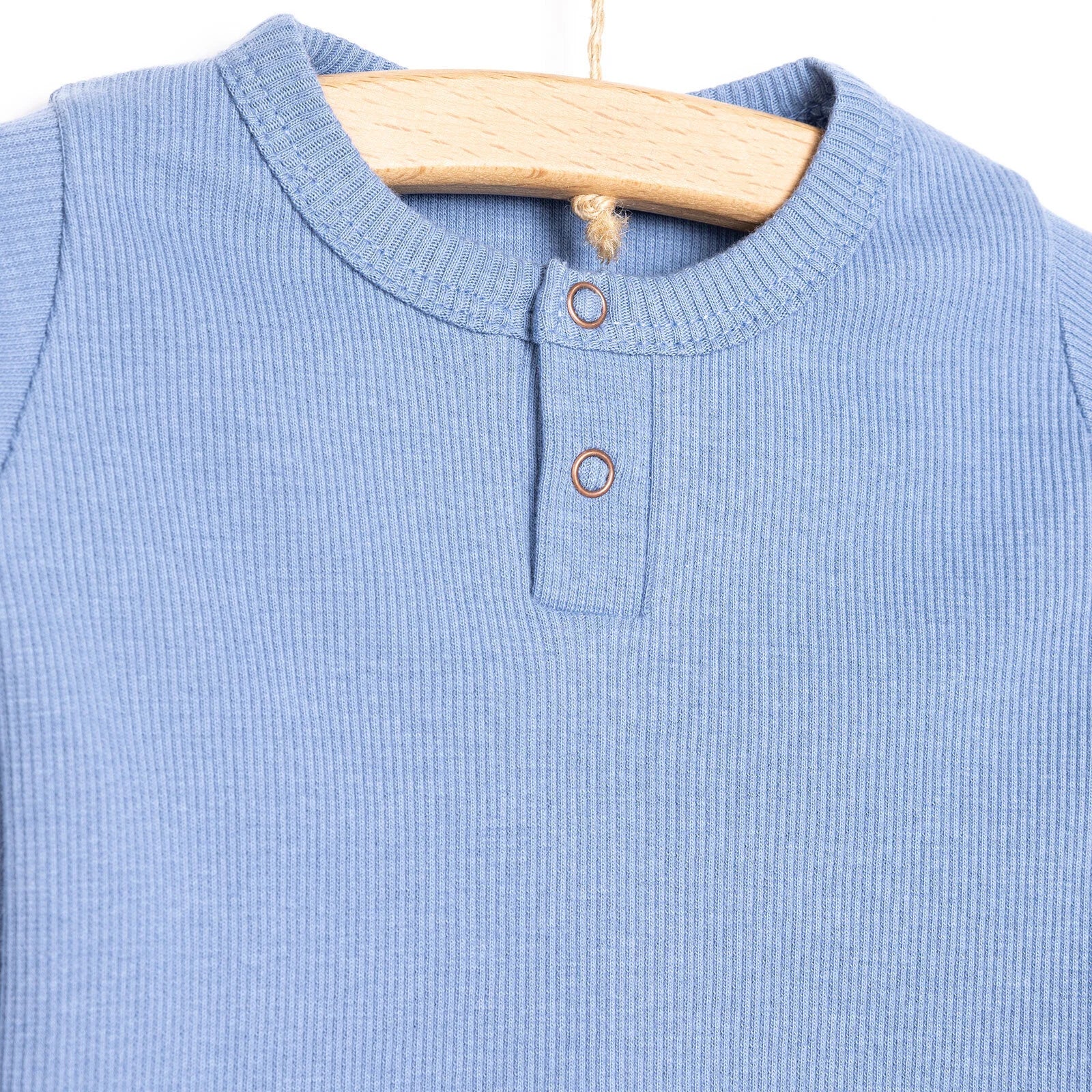 Newborn Fashion Club Unisex Sweatshirt - Footless Bottom - Blue - ebebek - Black Friday