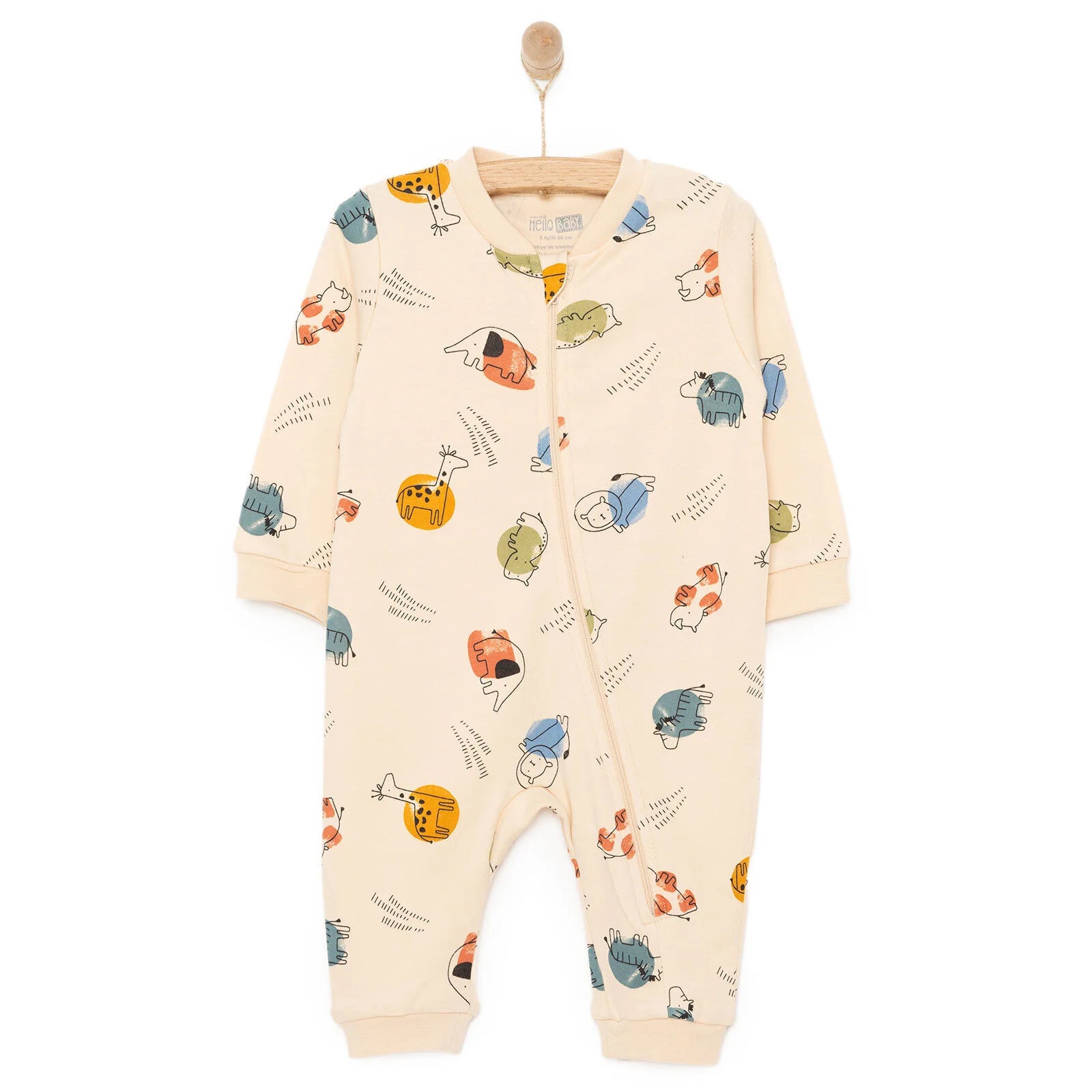 HelloBaby Newborn Boy Jumpsuit - Beige - ebebek - Black Friday
