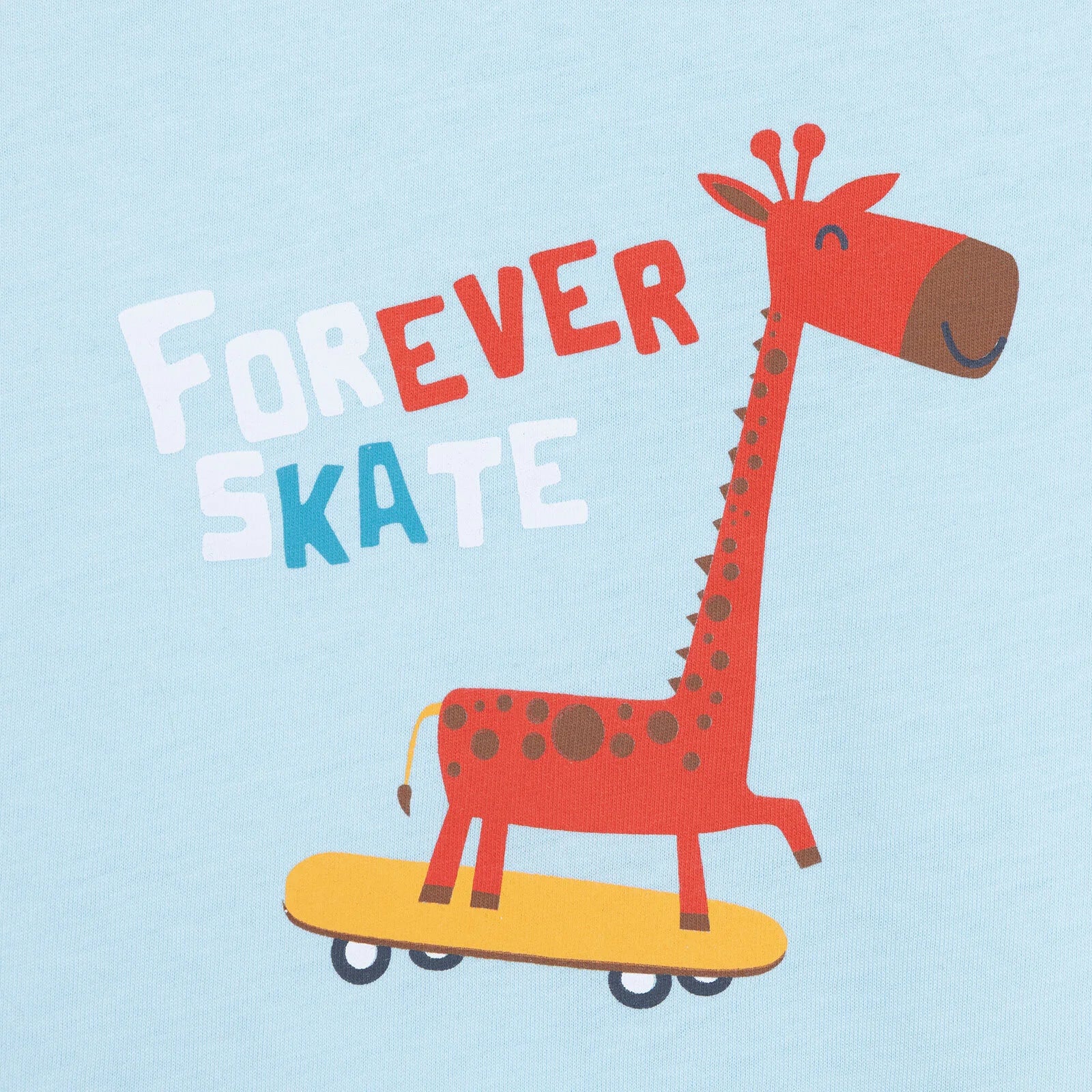 HelloBaby Basic Giraffe Printed Tshirt - Light Blue - ebebek - Black Friday