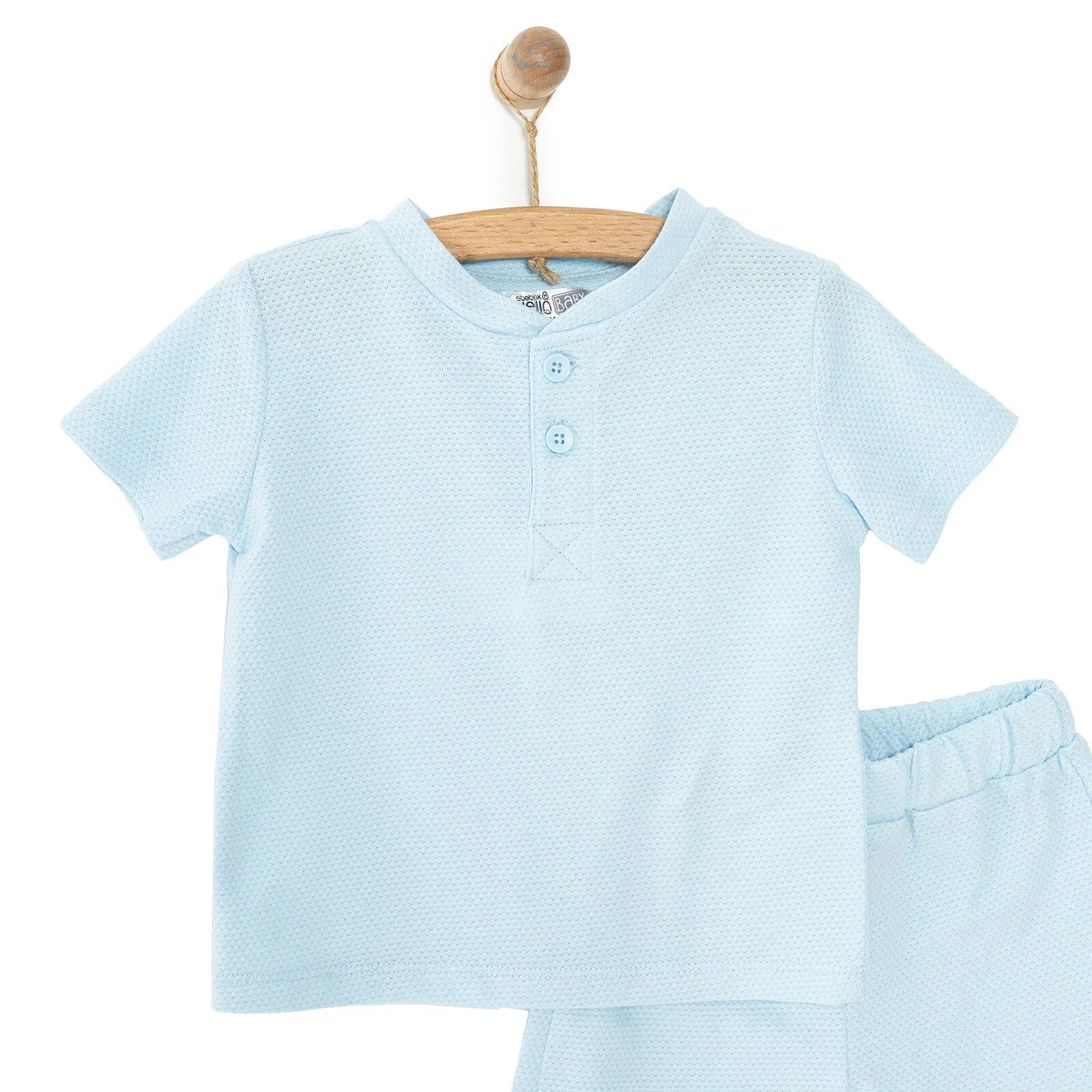 HelloBaby Aqua Dream Boy Tshirt - Short - Light Blue - ebebek - Black Friday