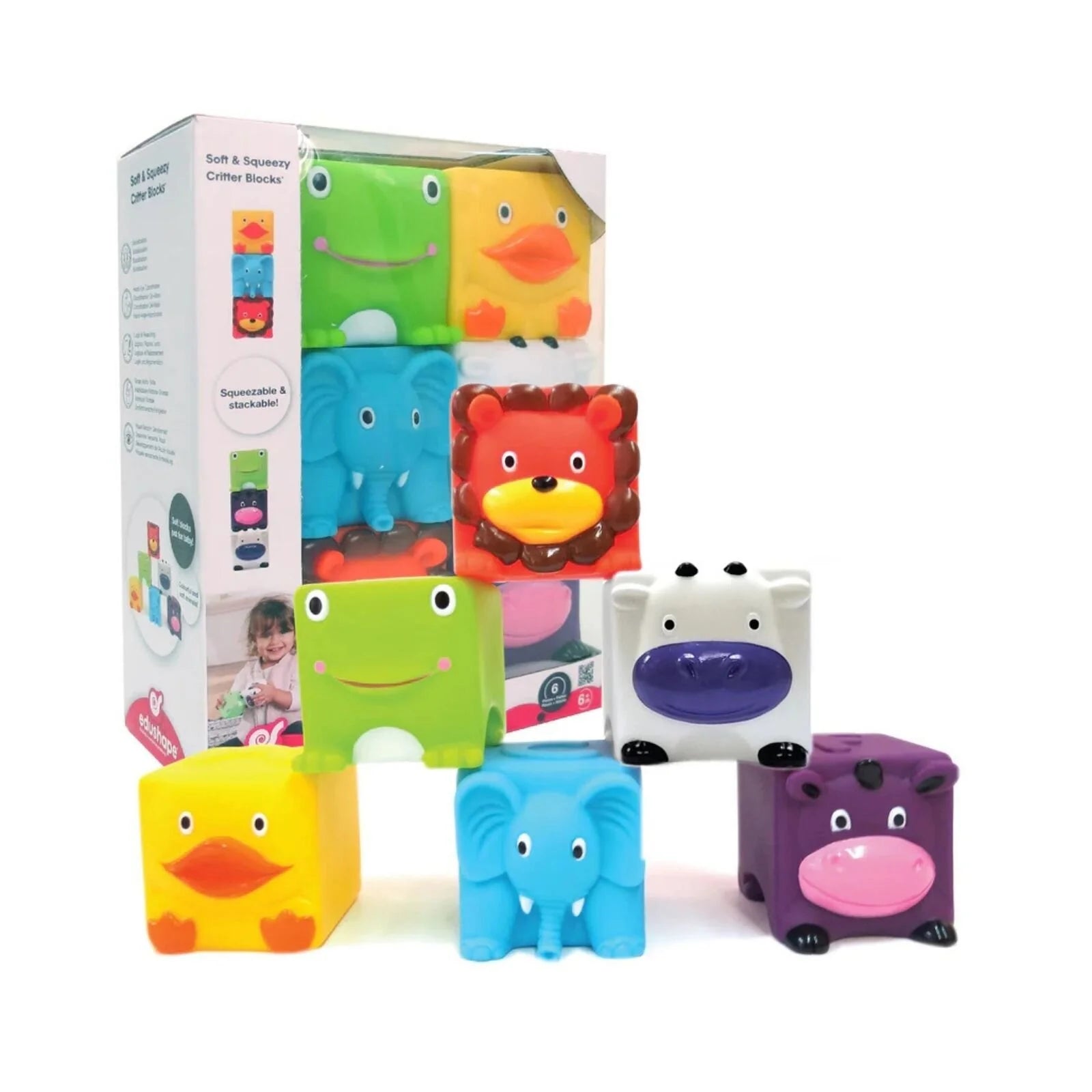 Edushape Soft & Squeezy Critter Blocks - ebebek - Black Friday