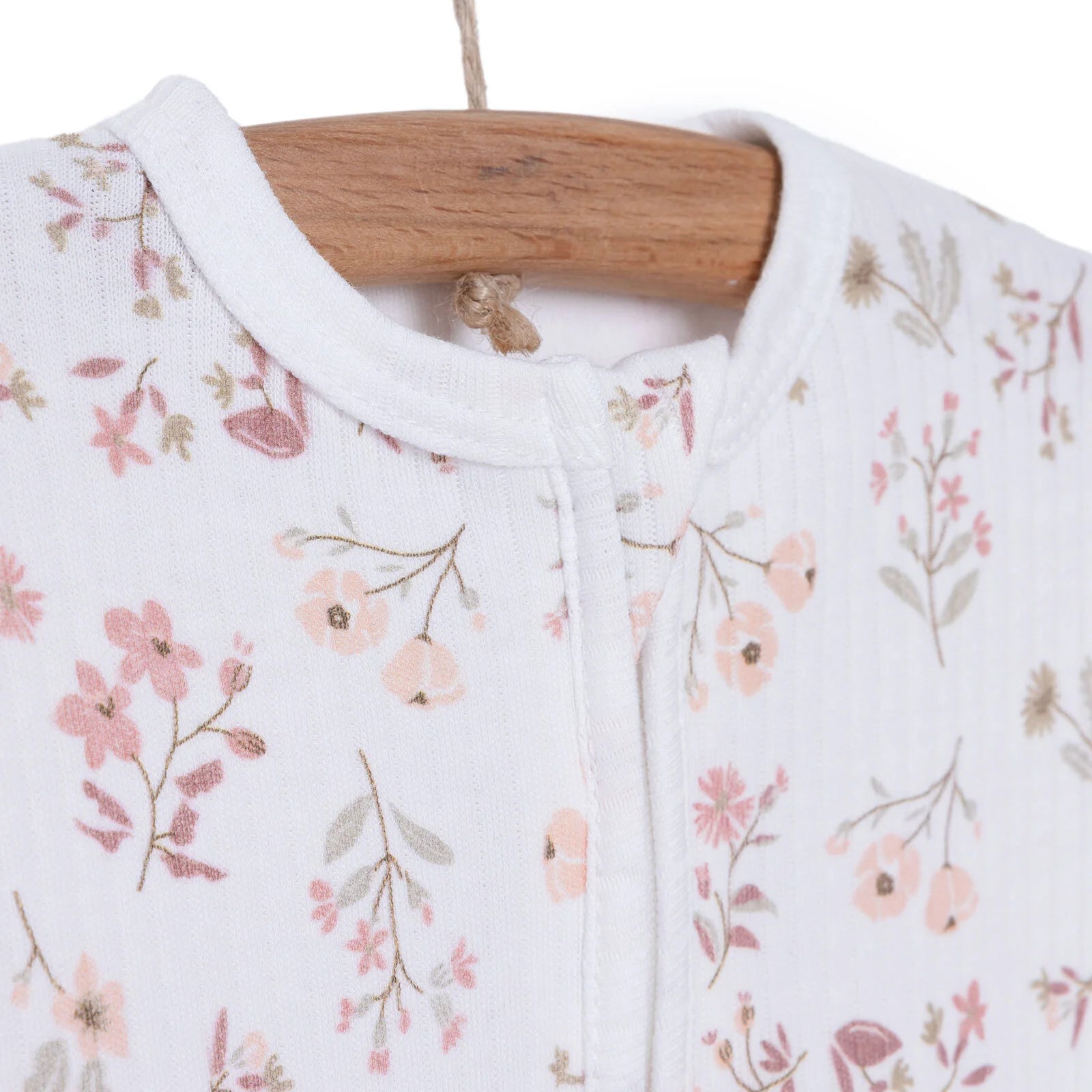 Tiffany Newborn Baby Girl Footed Jumpsuit - Ecru - ebebek - Black Friday