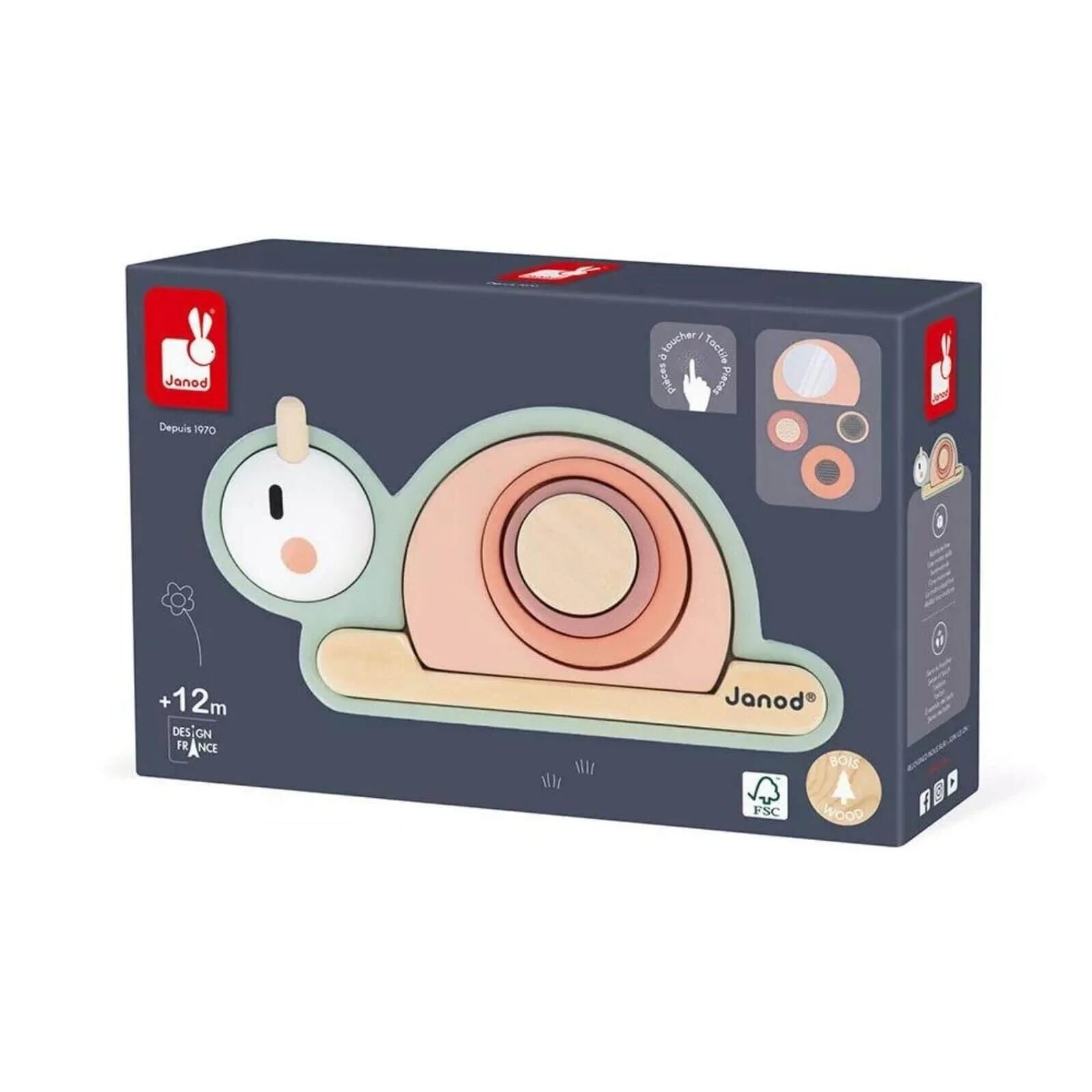 Janod Stackable Sensory Snail Sweet Cocoon - ebebek - Black Friday