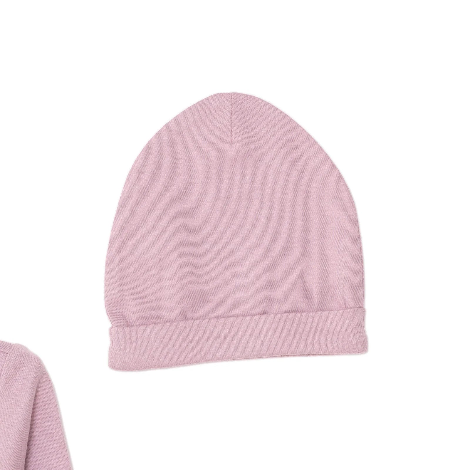 HelloBaby Newborn Organic Wrapover Top - Hat - Footed Set - Light Rose - ebebek - Black Friday