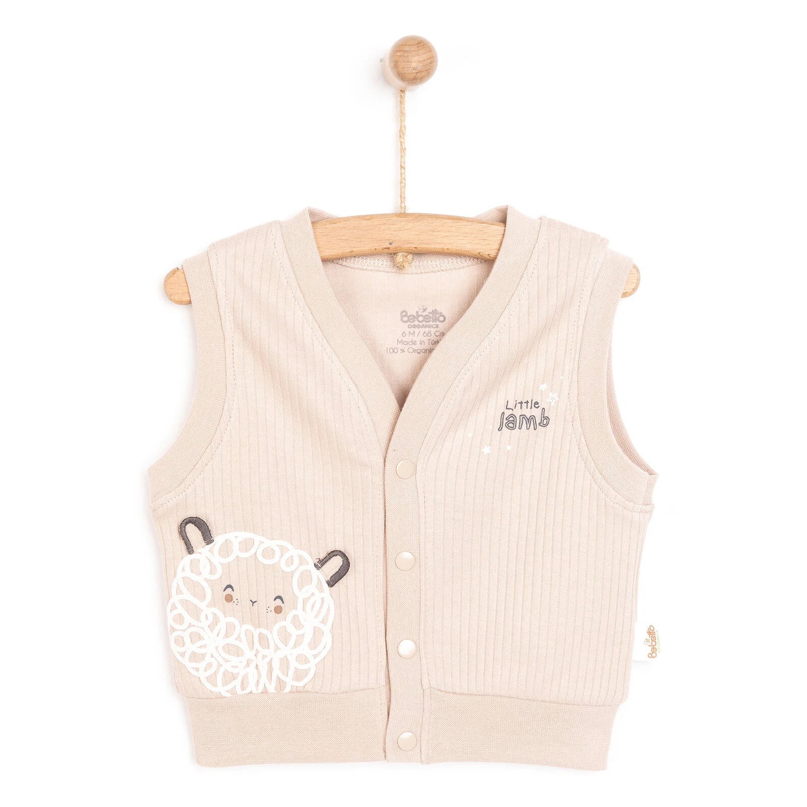 Bebetto Newborn Baby Girl Cardigan - Beige - ebebek - Black Friday