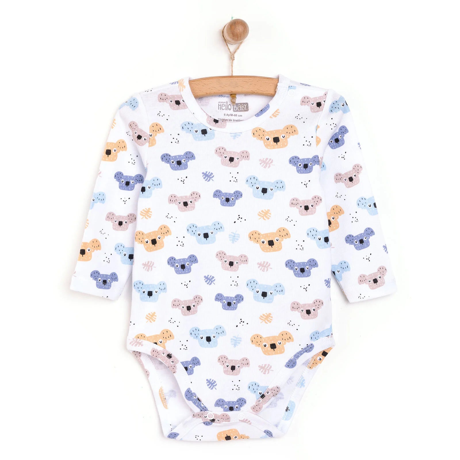 HelloBaby Baby Boy Long Sleeve Body - Blue - ebebek - Black Friday