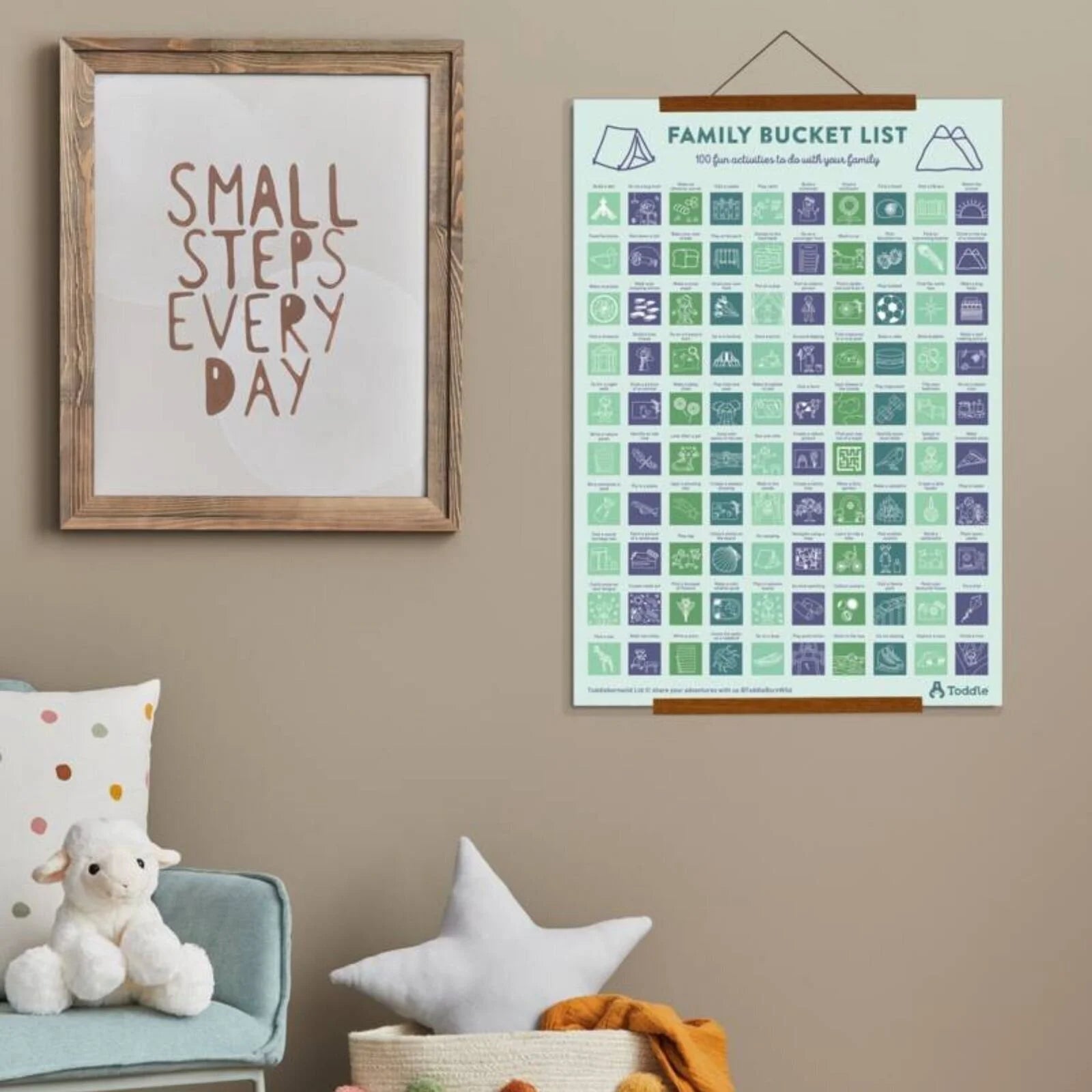 Toddle born Wild A2 Bucket List Poster - Scandi Design - ebebek - Black Friday