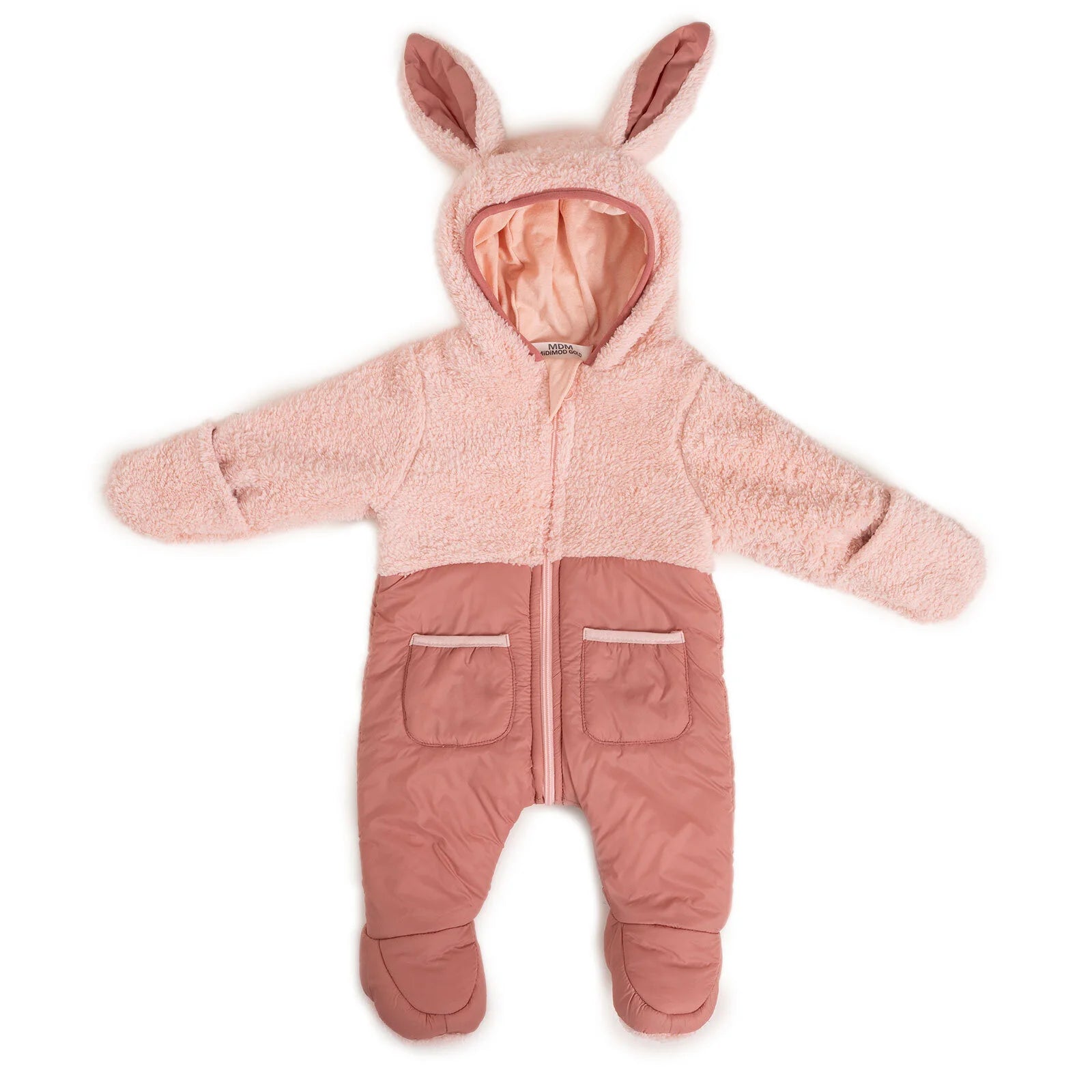 Midimod Newborn Welsoft Footed Jumpsuit - Pink - ebebek - Black Friday