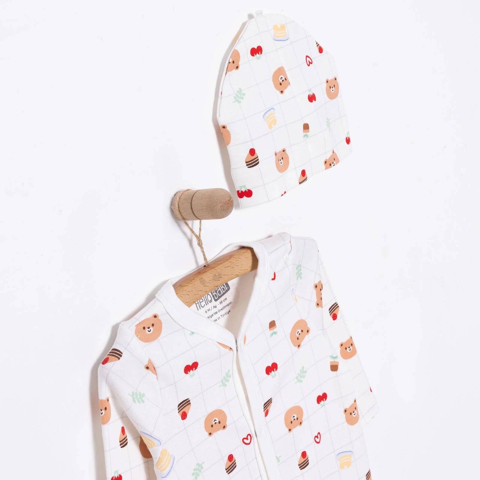 HelloBaby Girl Jumpsuit - Hat - Ecru - ebebek - Black Friday