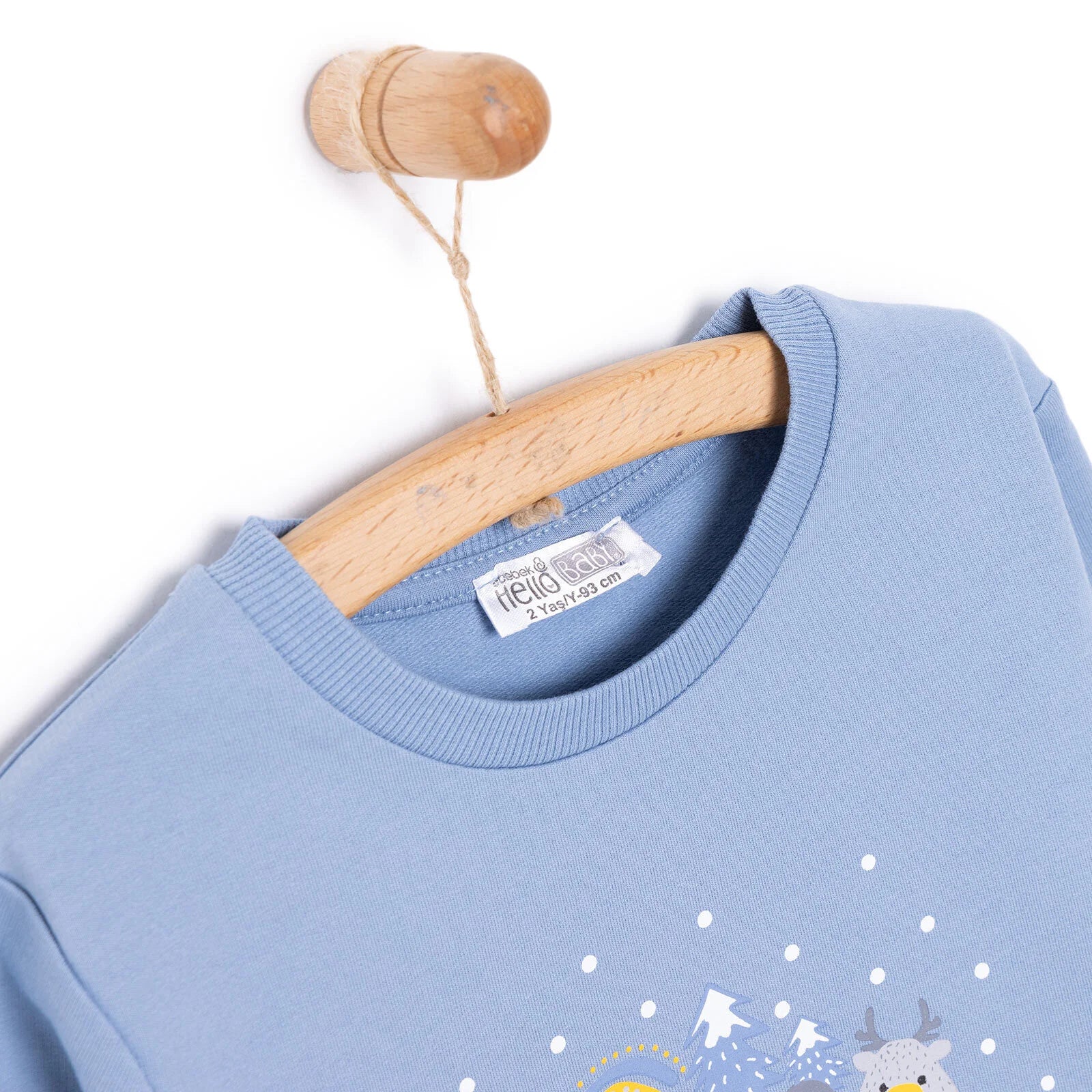 HelloBaby Basic Low Raised Lion Printed Sweatshirt - ebebek - Black Friday