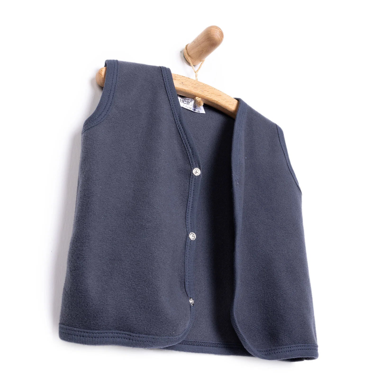 HelloBaby Basic Fleece Vest - Dark Grey - ebebek - Black Friday