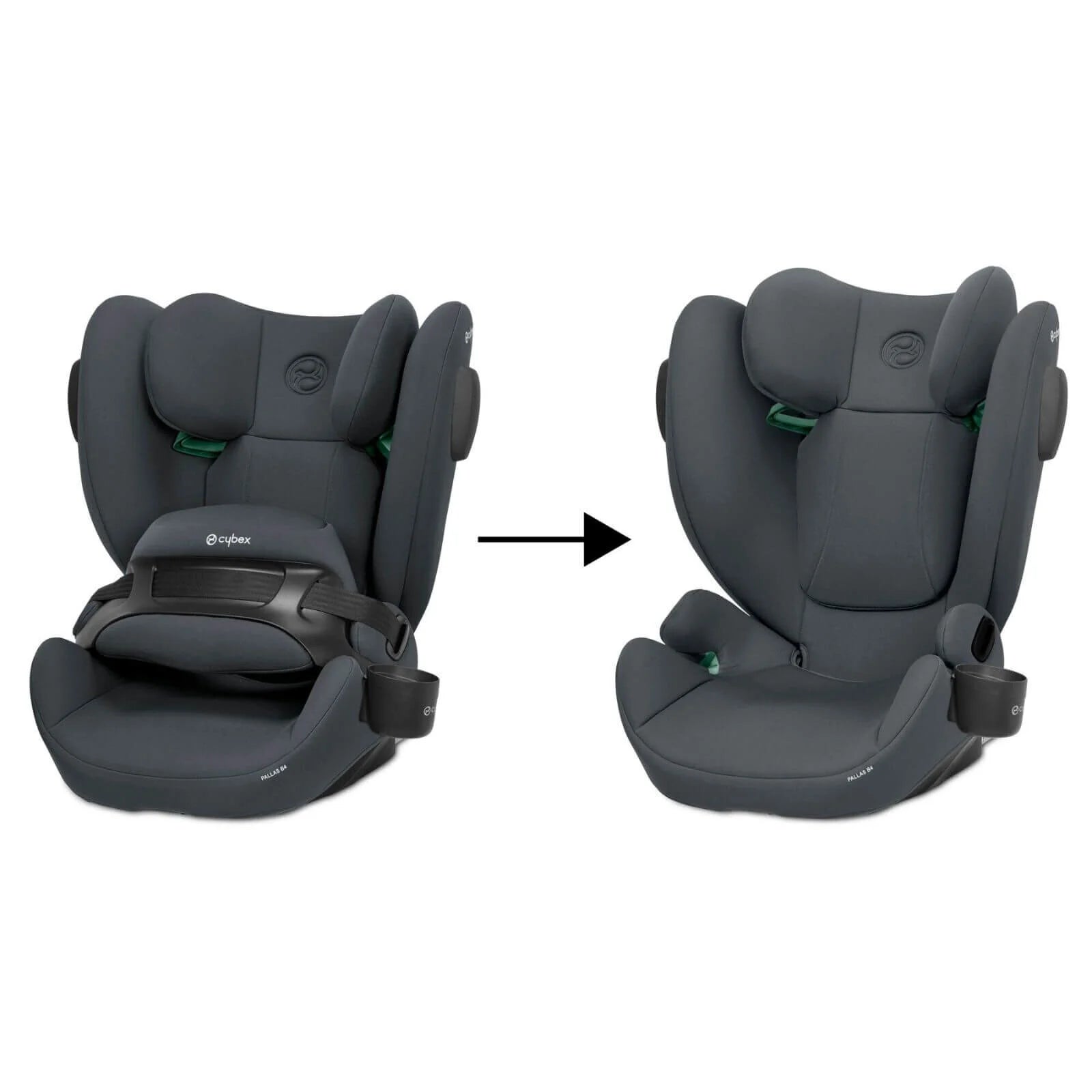 Cybex Pallas B4 i - Size Group 1/2/3 Car Seat (9 Months to 12 Years) - Cobblestone Grey - ebebek - Black Friday