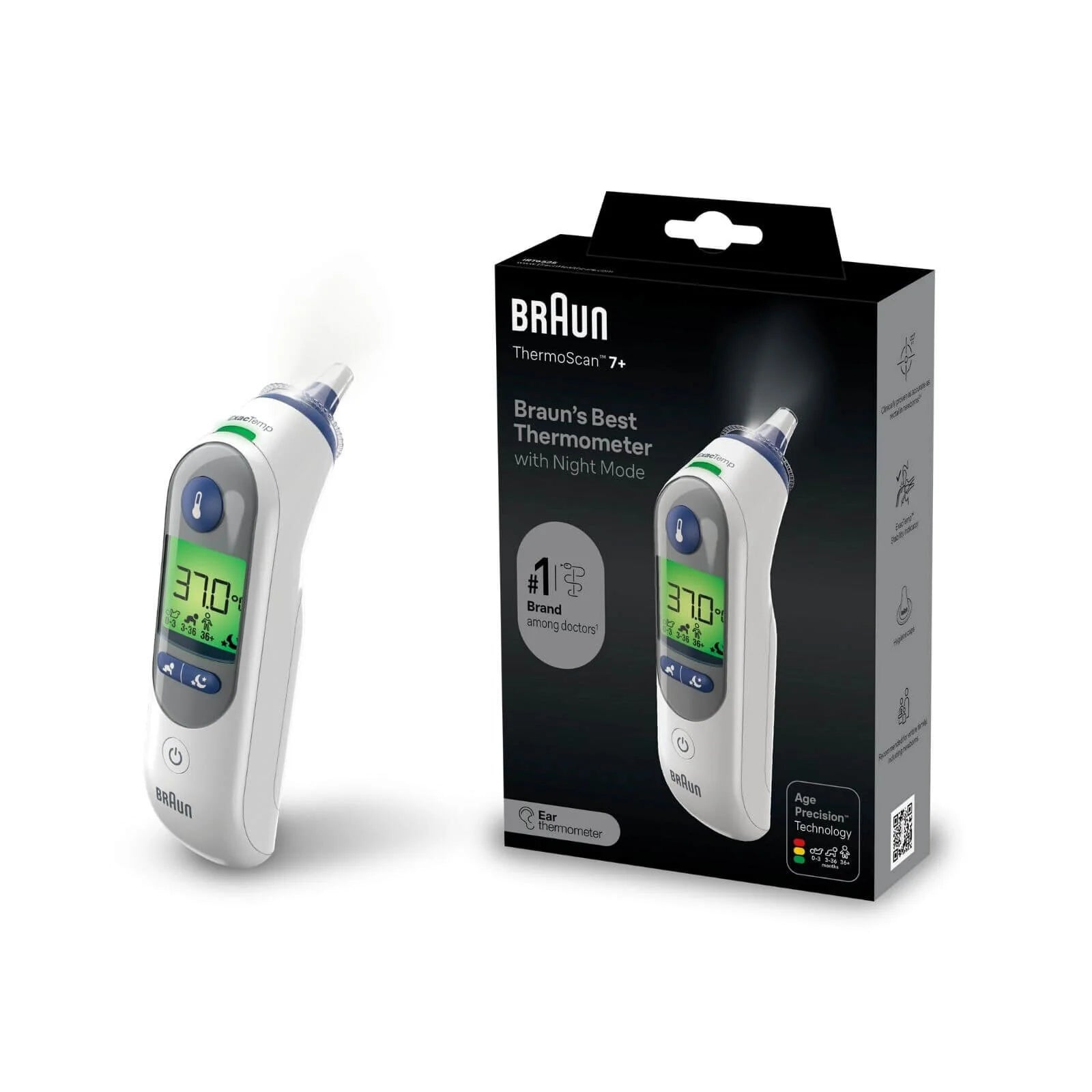 Braun IRT6525 ThermoScan 7+ Ear Thermometer - ebebek - Black Friday