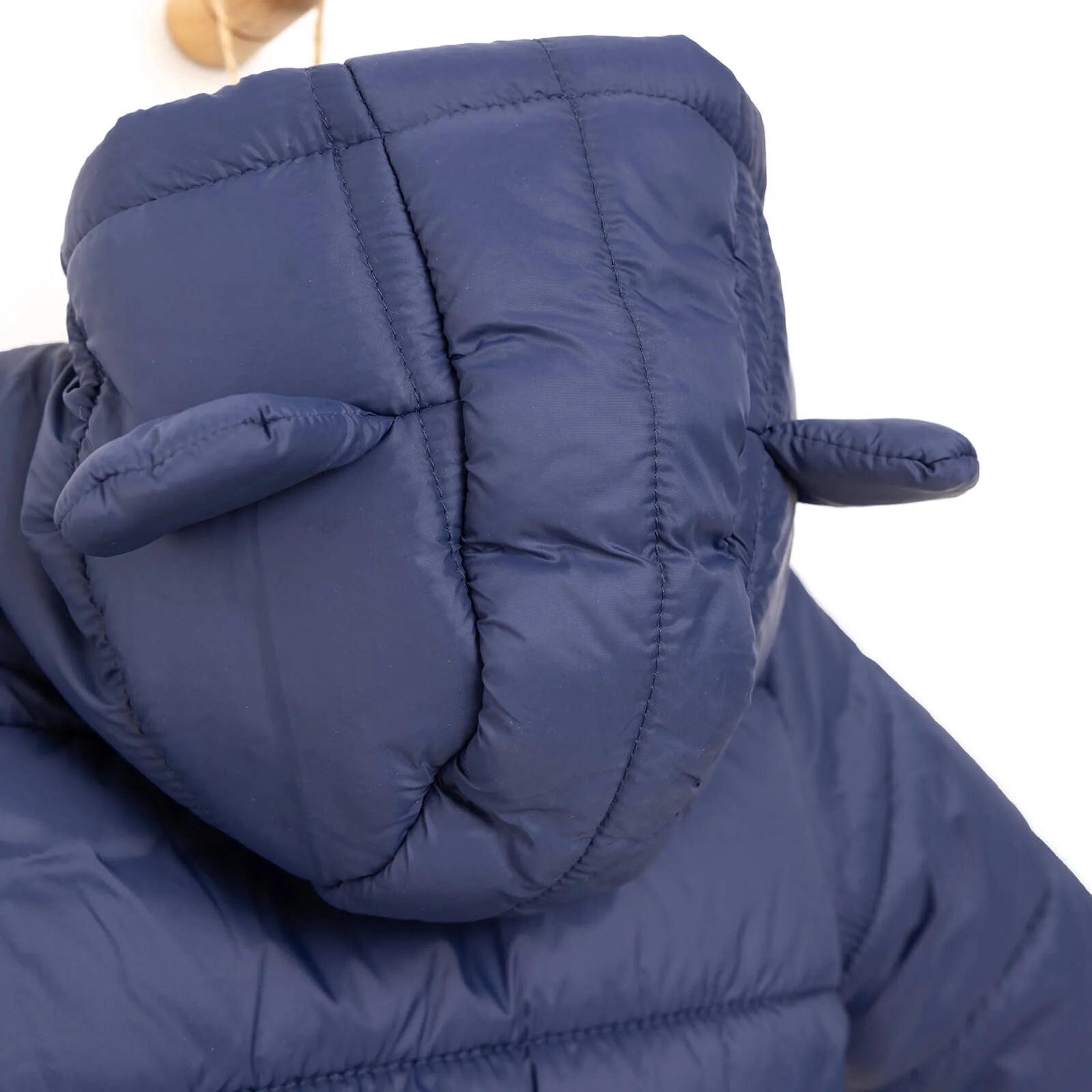 HelloBaby Basic Eared Hoodie Coat - Navy Blue - ebebek - Black Friday