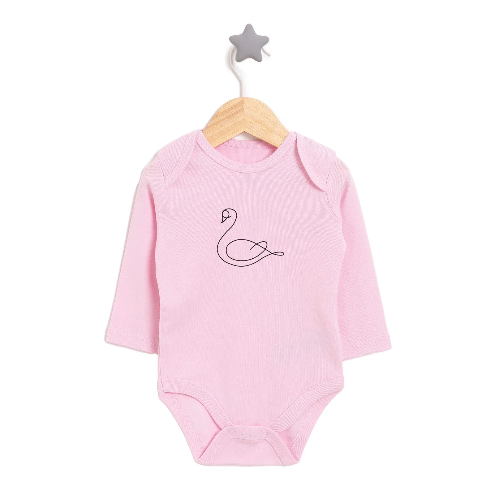HelloBaby Girl Long Sleeve Bodysuit - Pink - ebebek - Black Friday