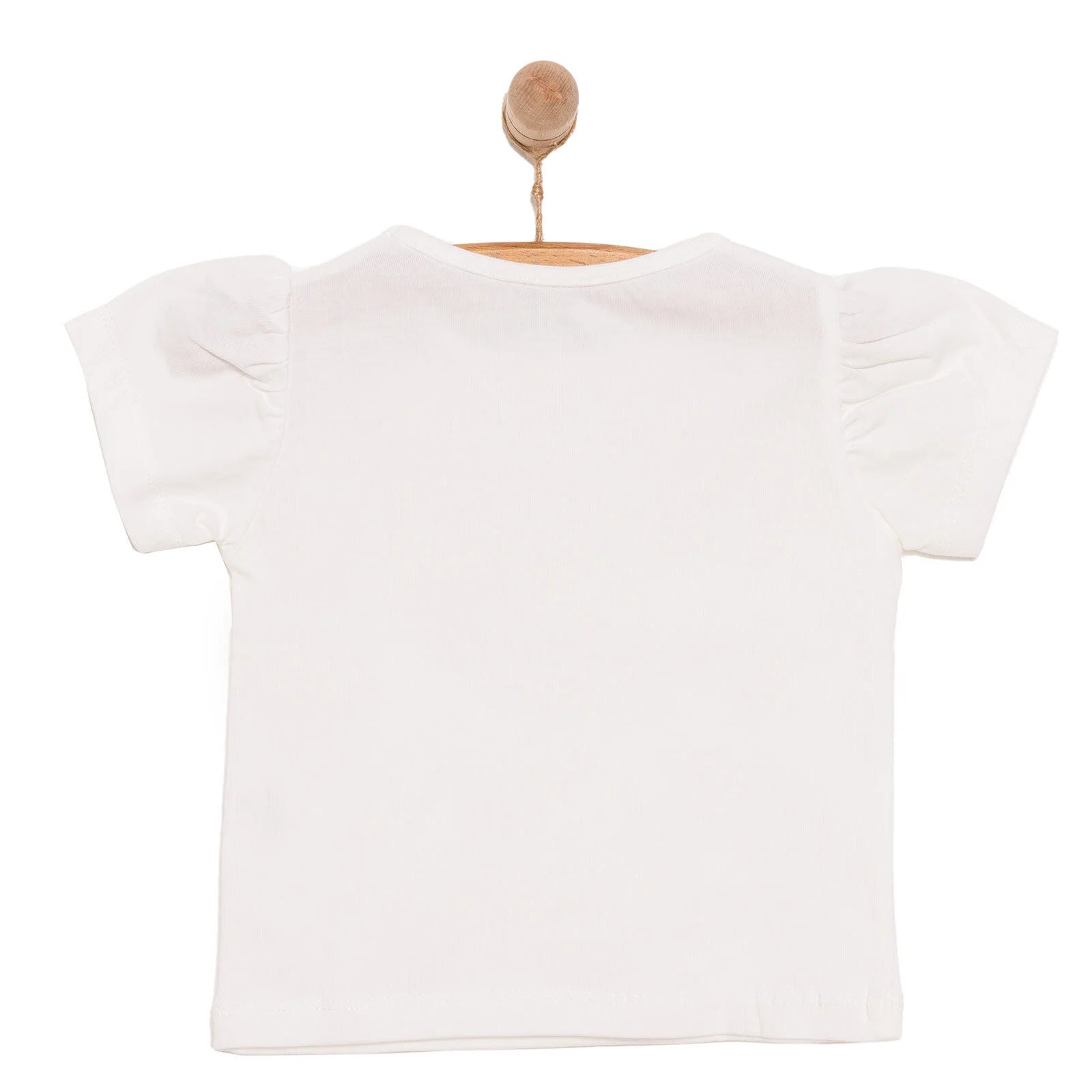 HelloBaby Baby Girl Basic Tshirt - Ecru - ebebek - Black Friday