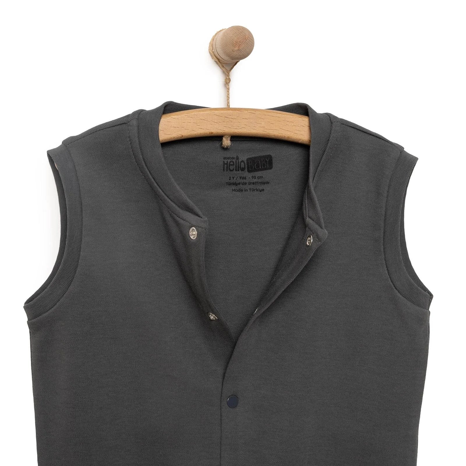 HelloBaby Baby Boy Ribbed Cardigan - Dark Grey - ebebek - Black Friday