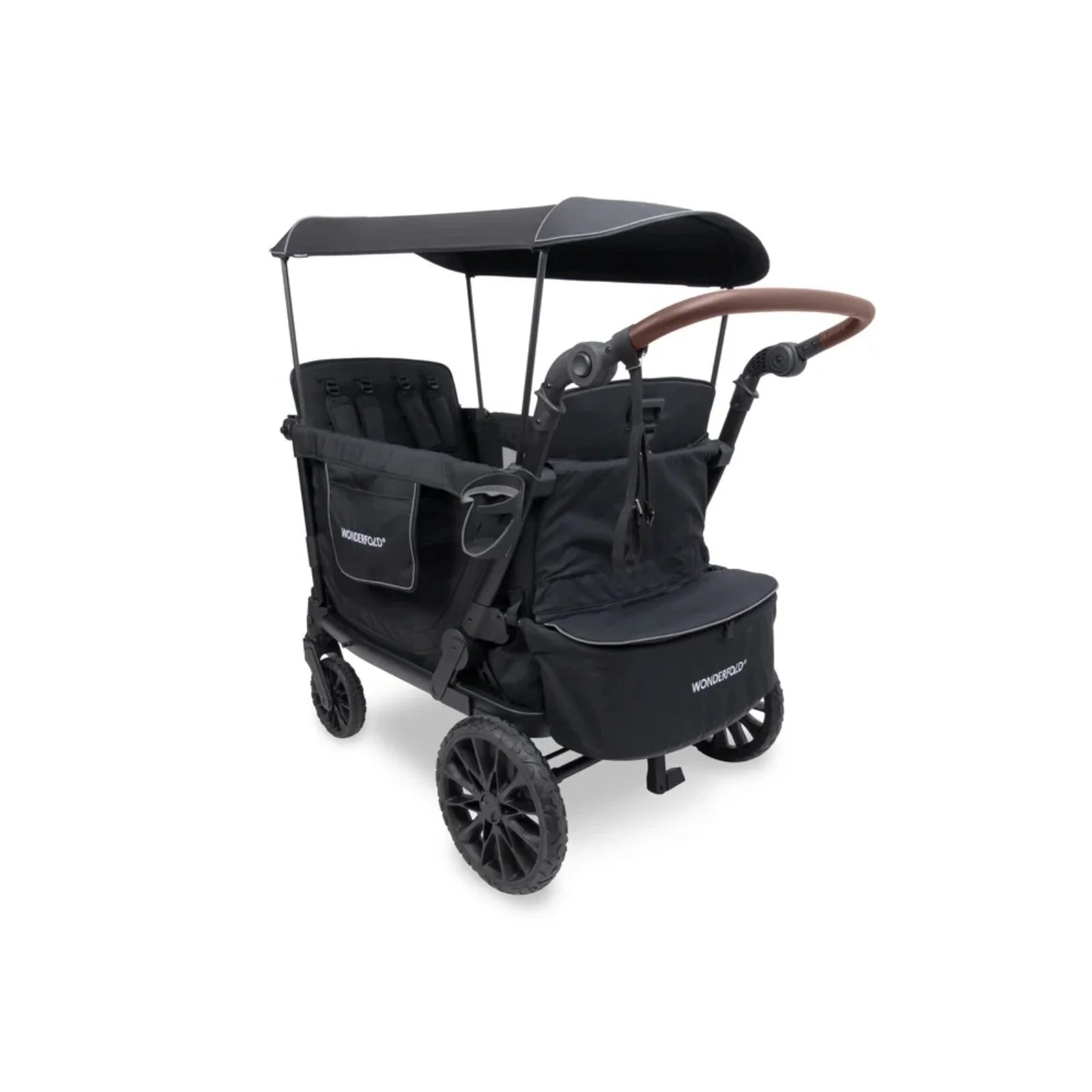Wonderfold L4 Quad Stroller Wagon - Black - ebebek - Black Friday