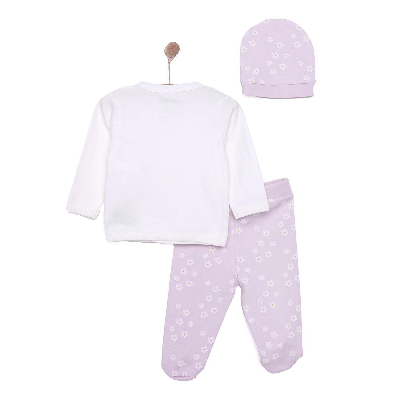 HelloBaby Top - Hat - Footed Bottom - Purple - ebebek - Black Friday