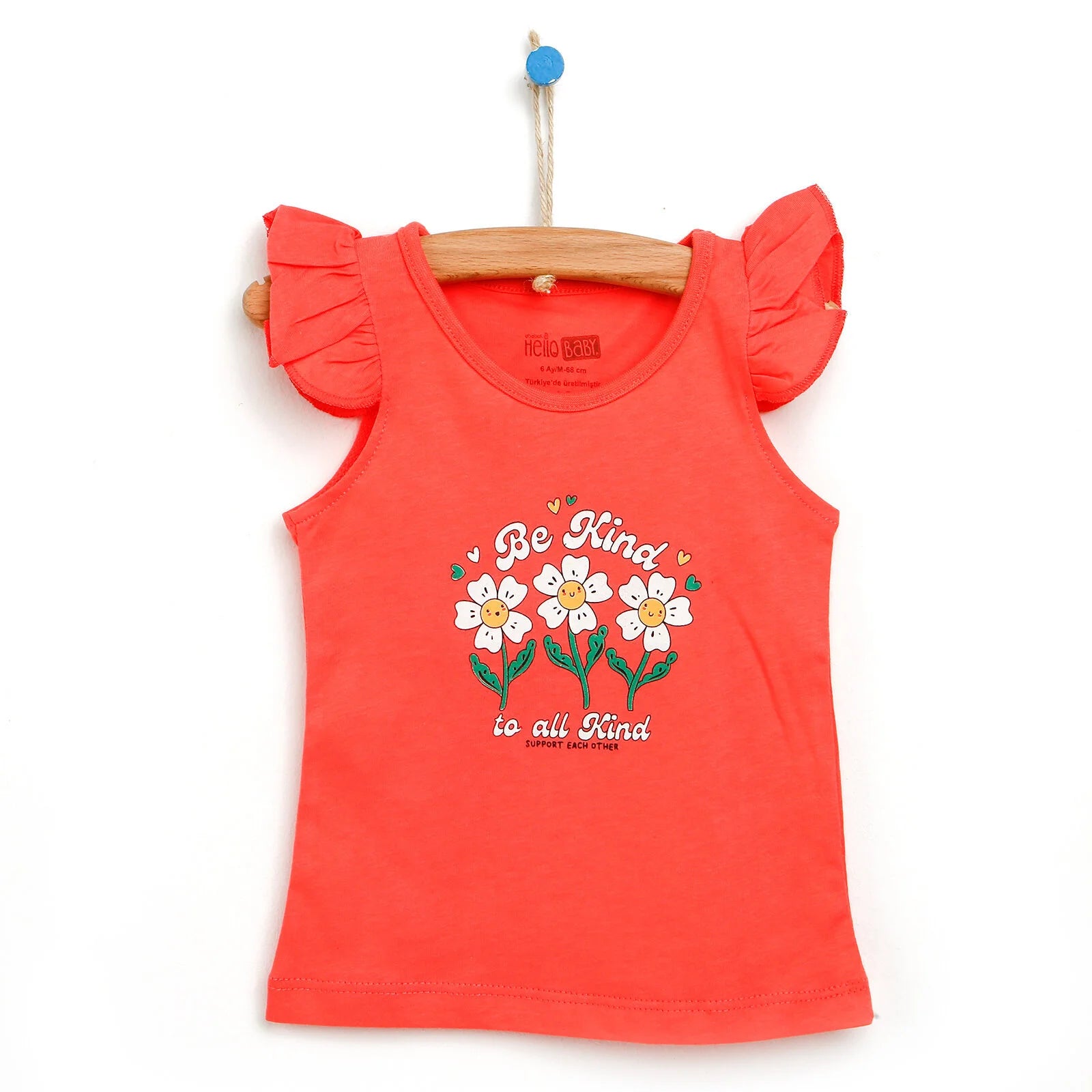 HelloBaby Basic Baby Girl Tank Top - Coral - ebebek - Black Friday