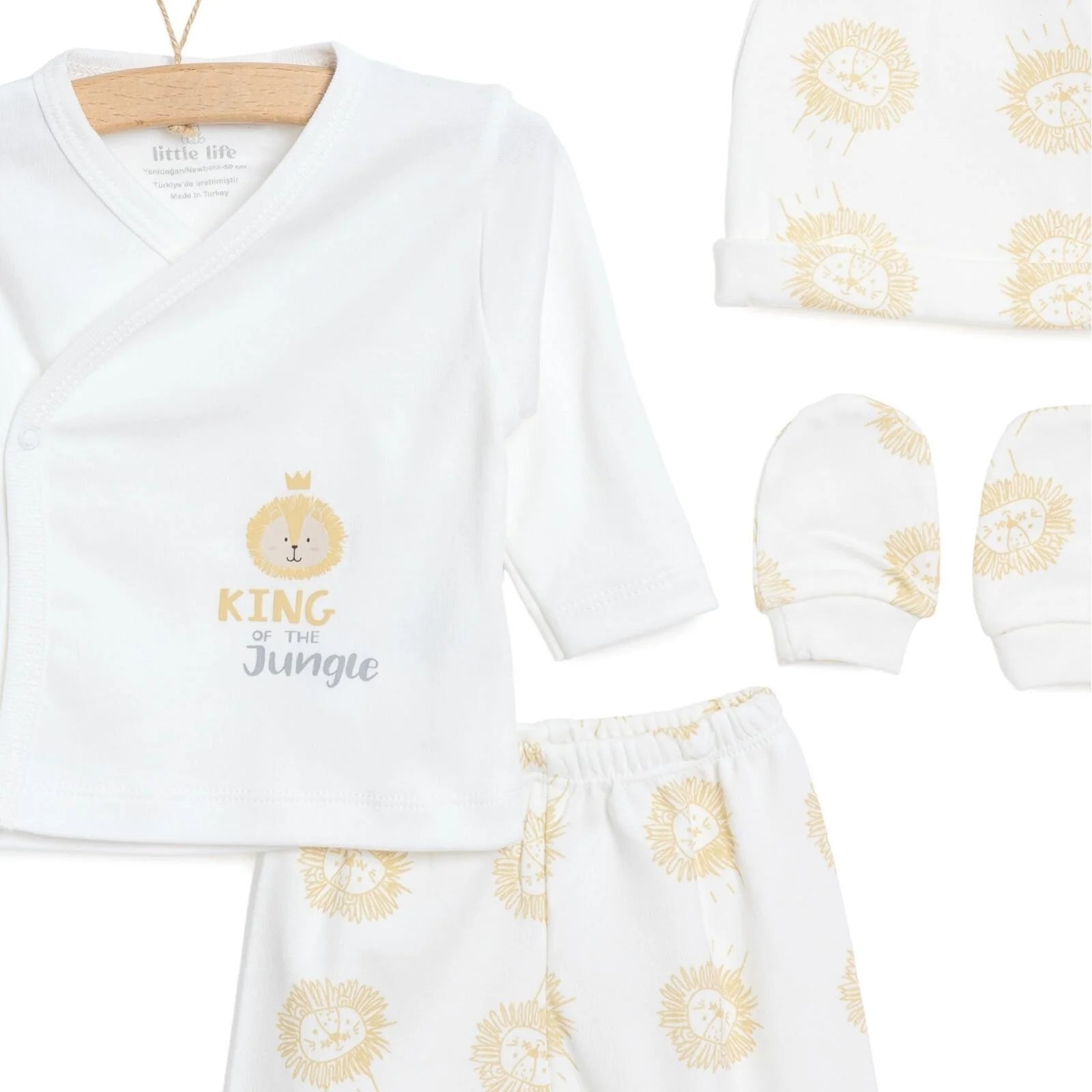 Little Life Boy Newborn Starter Set 5 pcs - Ecru - ebebek - Black Friday