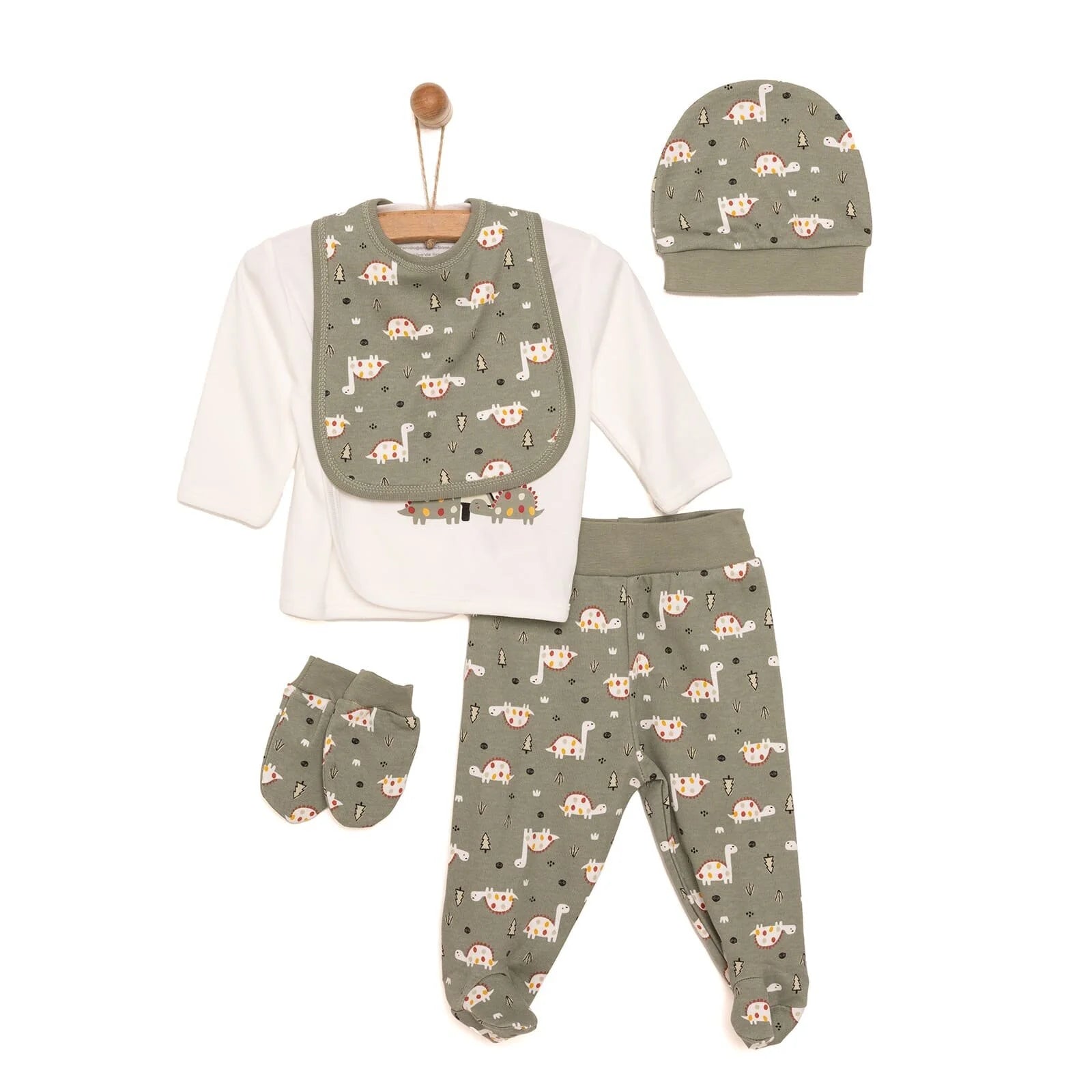 HelloBaby Newborn 5 pcs Starter Set - Green - ebebek - Black Friday