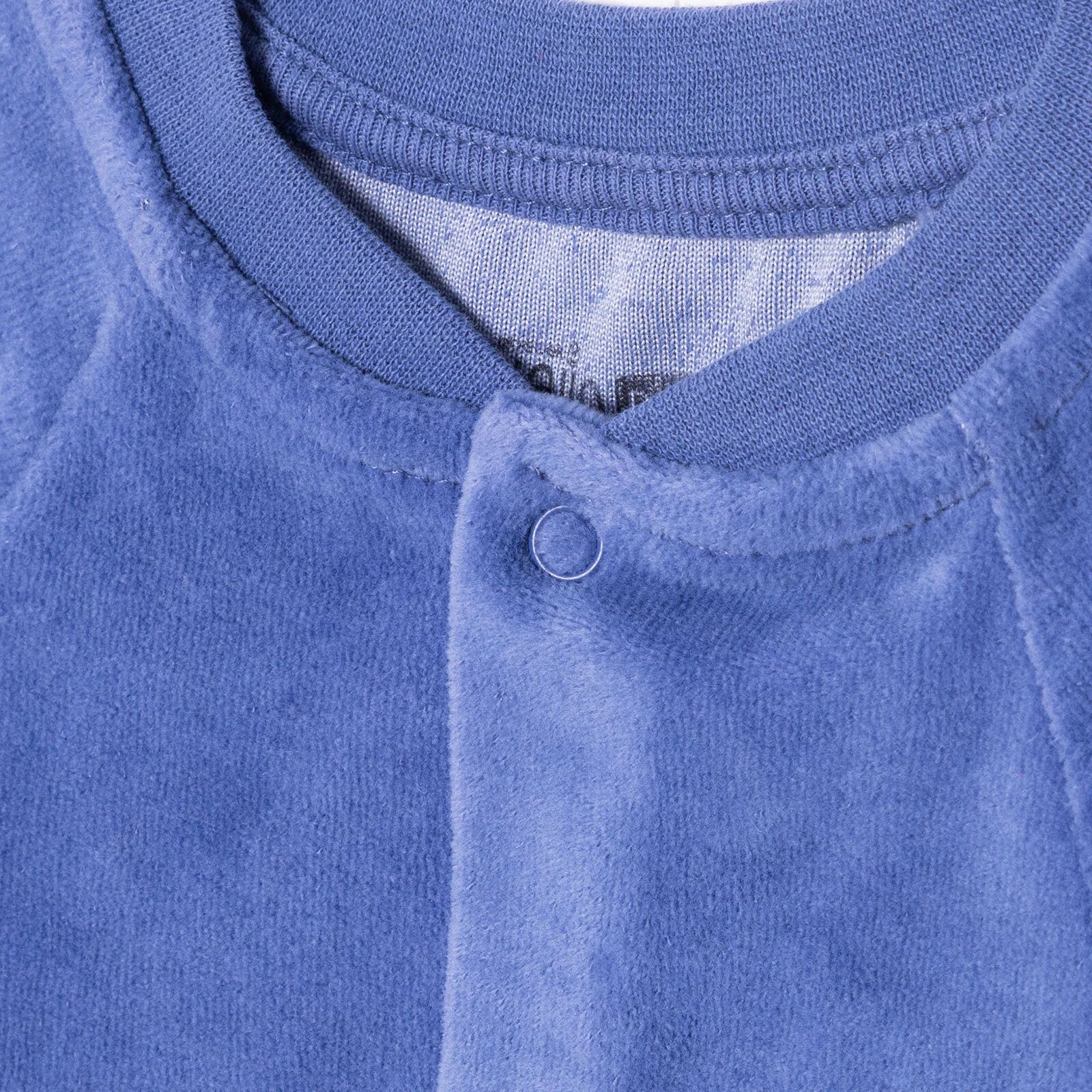 HelloBaby Newborn Velvet Footless Jumpsuit - Indigo - ebebek - Black Friday