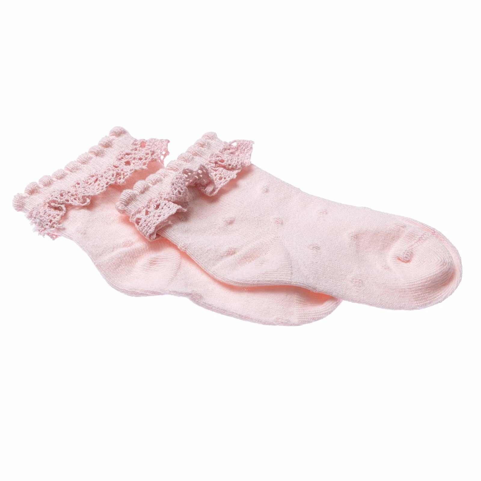 HelloBaby Girl Socks with Lace - Pink - ebebek - Black Friday