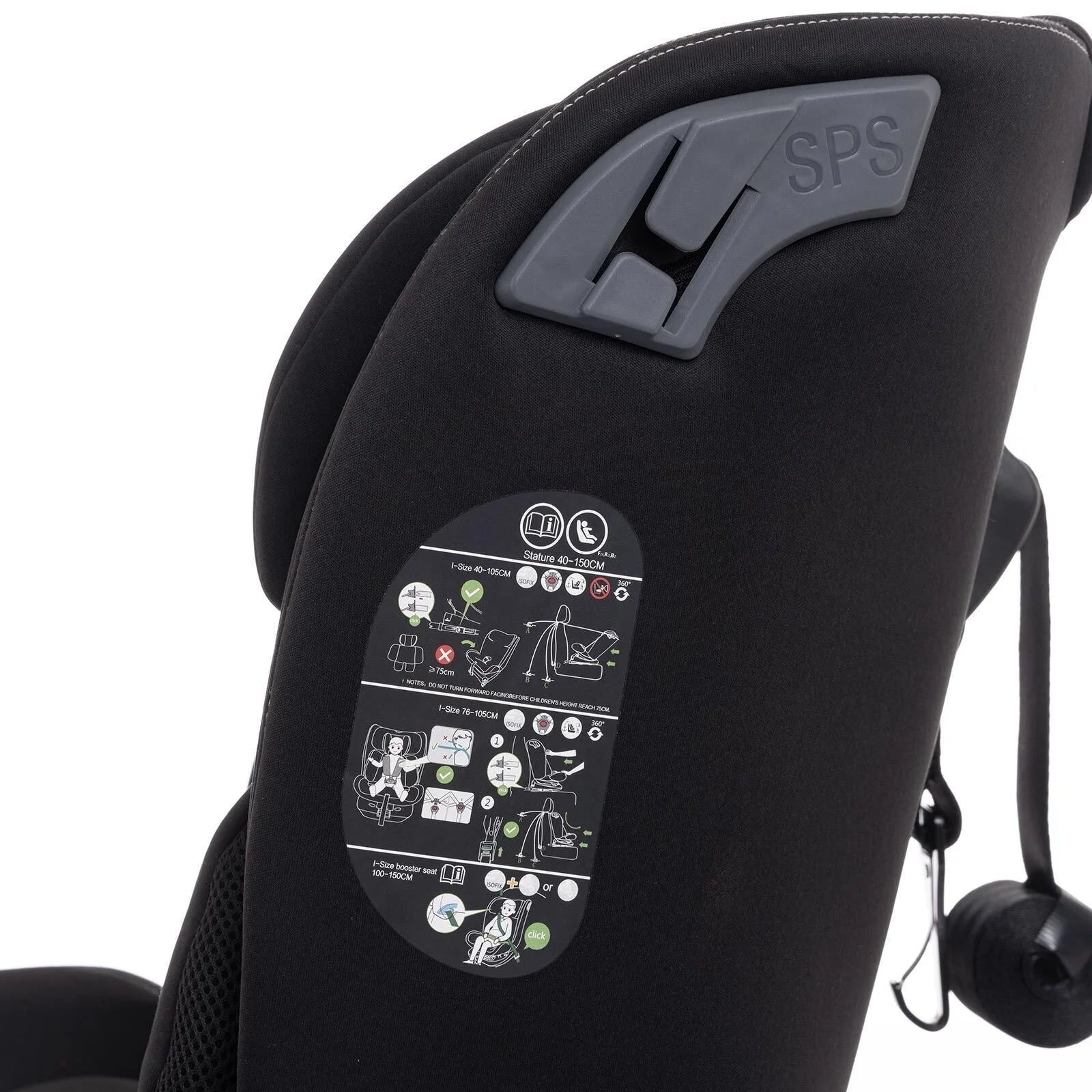 baby plus Pixi i - Size Car Seat - Black - ebebek - Black Friday