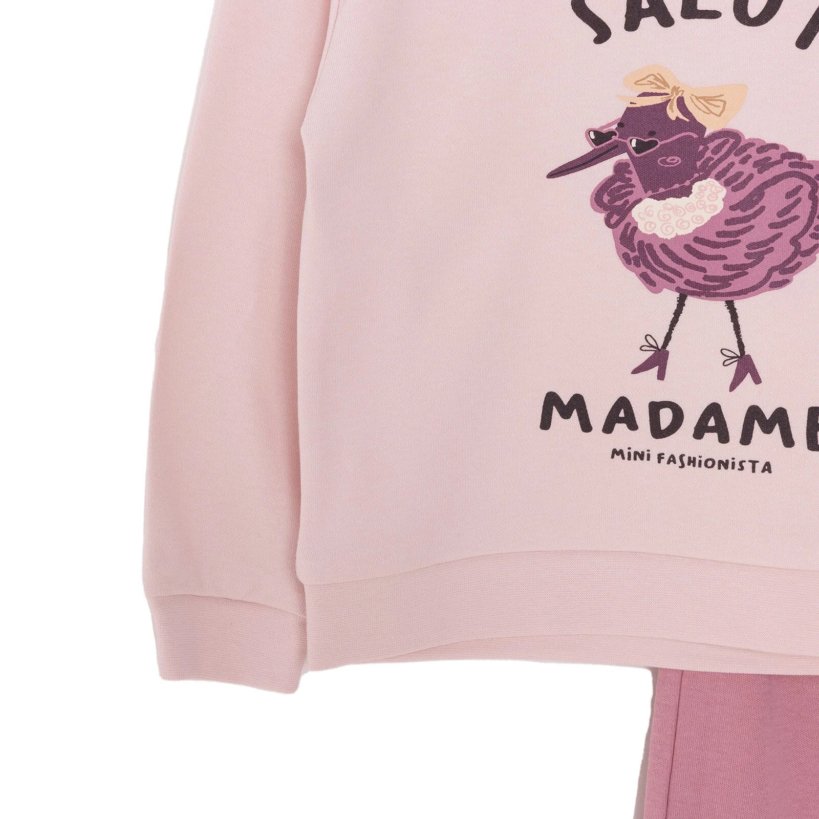 HelloBaby Basic Girl Madame Printed Jogging Set - Pink - ebebek - Black Friday