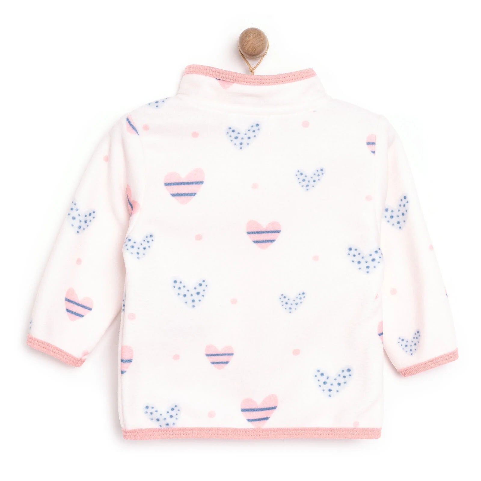 HelloBaby Basic Repeat Printed Fleece Cardigan - Printed - ebebek - Black Friday