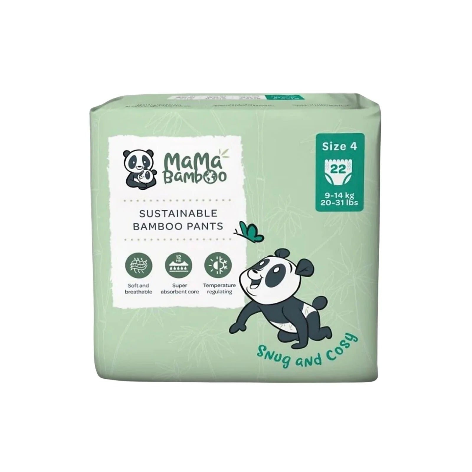 Mama Bamboo Eco Nappy Pants Size 4 - 22 nappies - ebebek - Black Friday