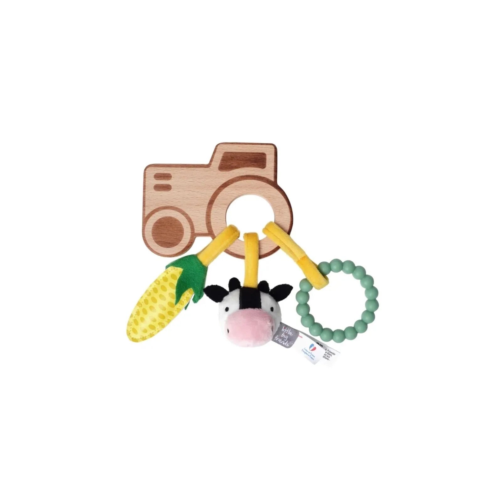 Little Big Friends Wooden Rattle - Farm - ebebek - Black Friday