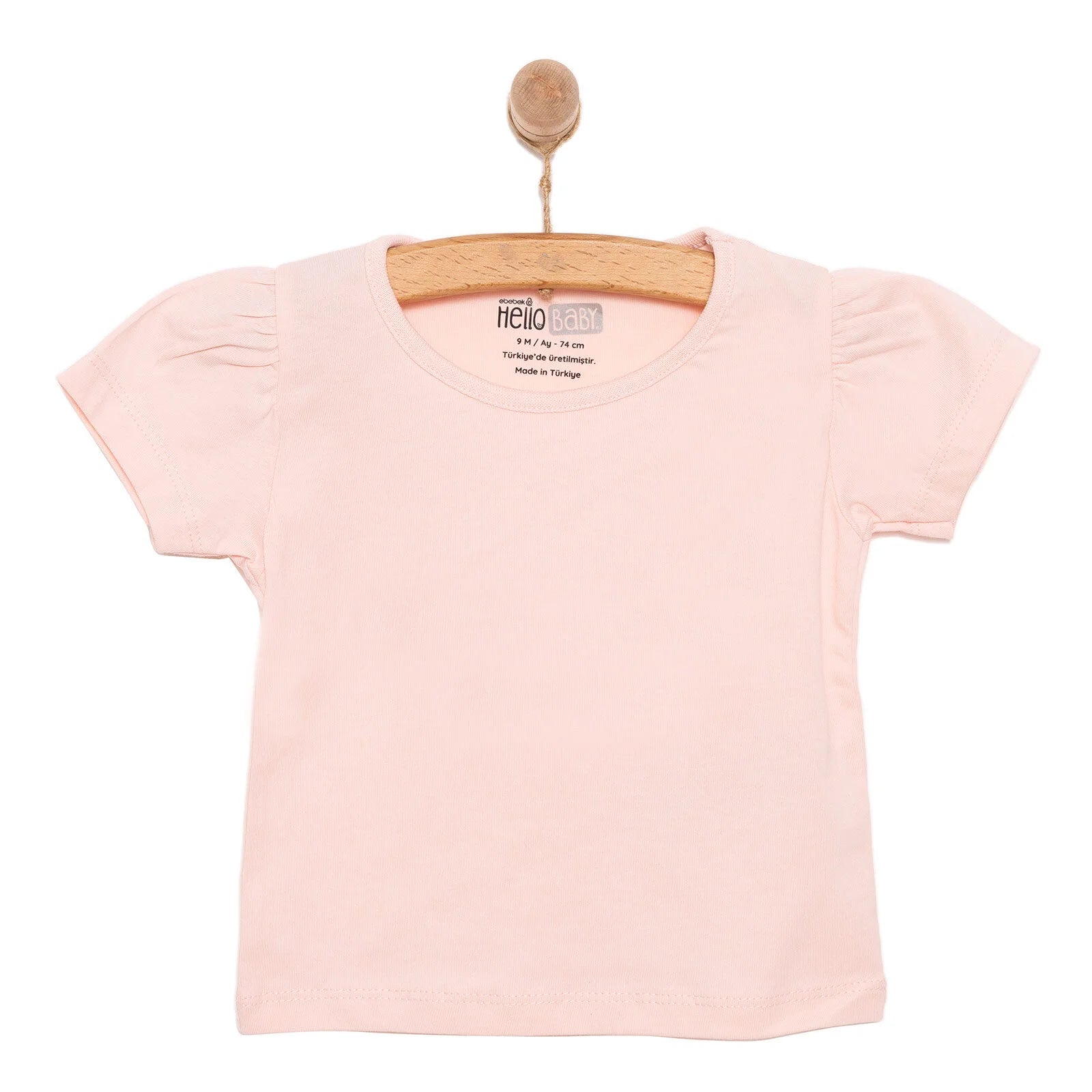 HelloBaby Baby Girl Basic Tshirt - Light Pink - ebebek - Black Friday