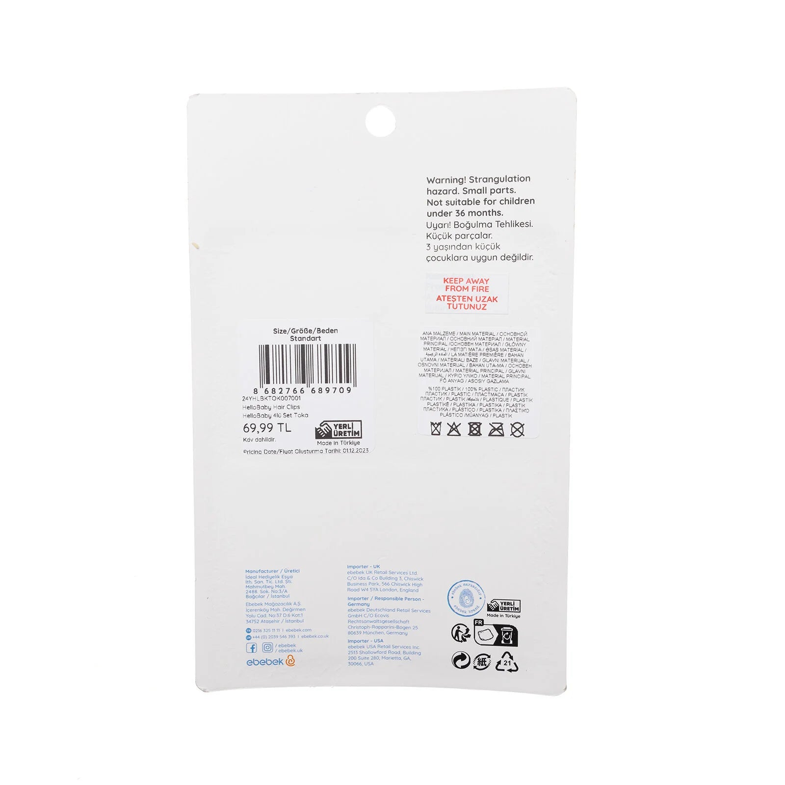 HelloBaby Hair Clips - Printed - ebebek - Black Friday