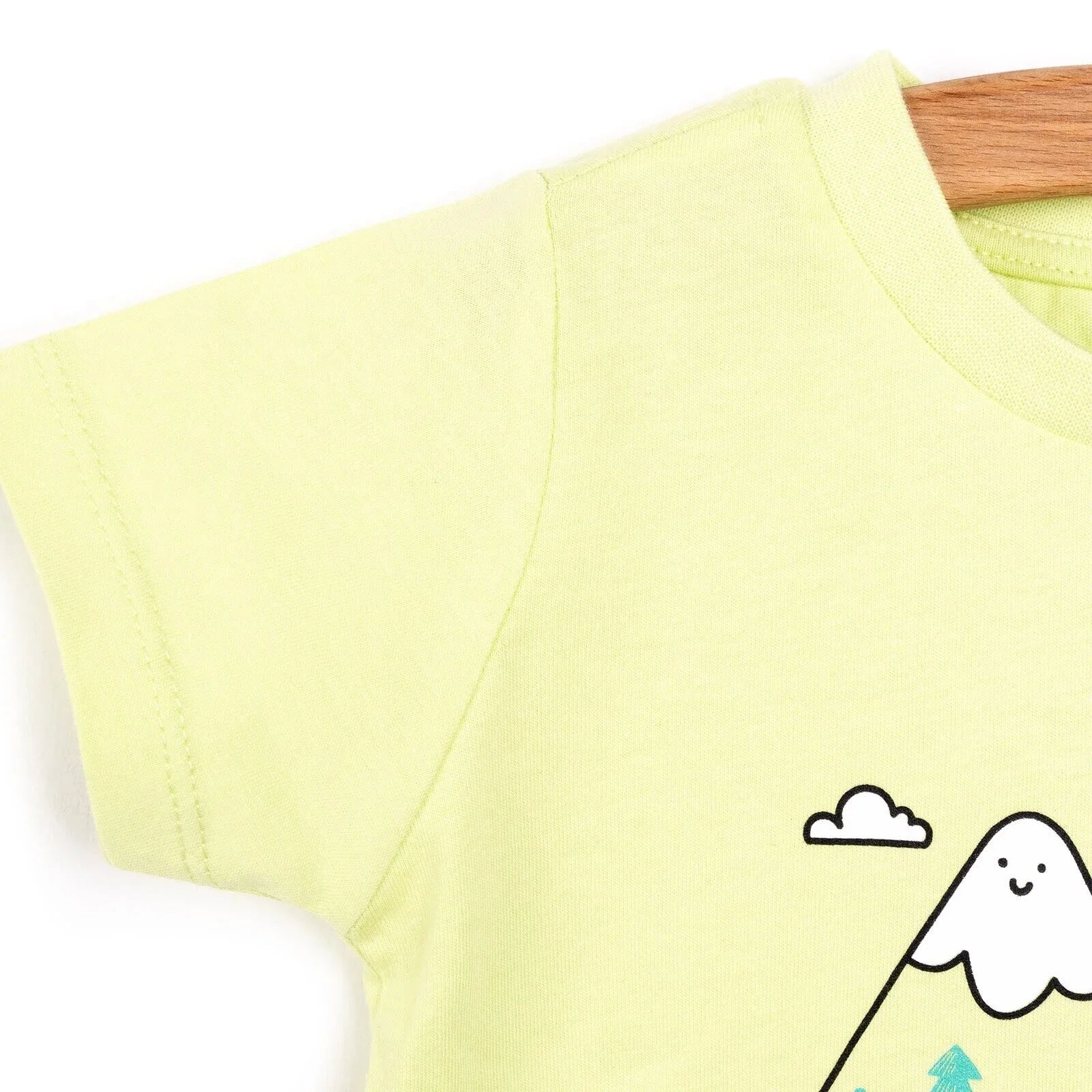 HelloBaby Basic Camp Printed Tshirt - Pistachio Green - ebebek - Black Friday