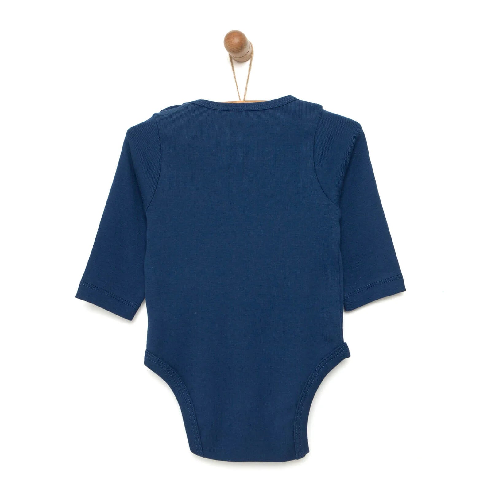 HelloBaby Baby Boy Long Sleeve Bodysuit - Navy Blue - ebebek - Black Friday