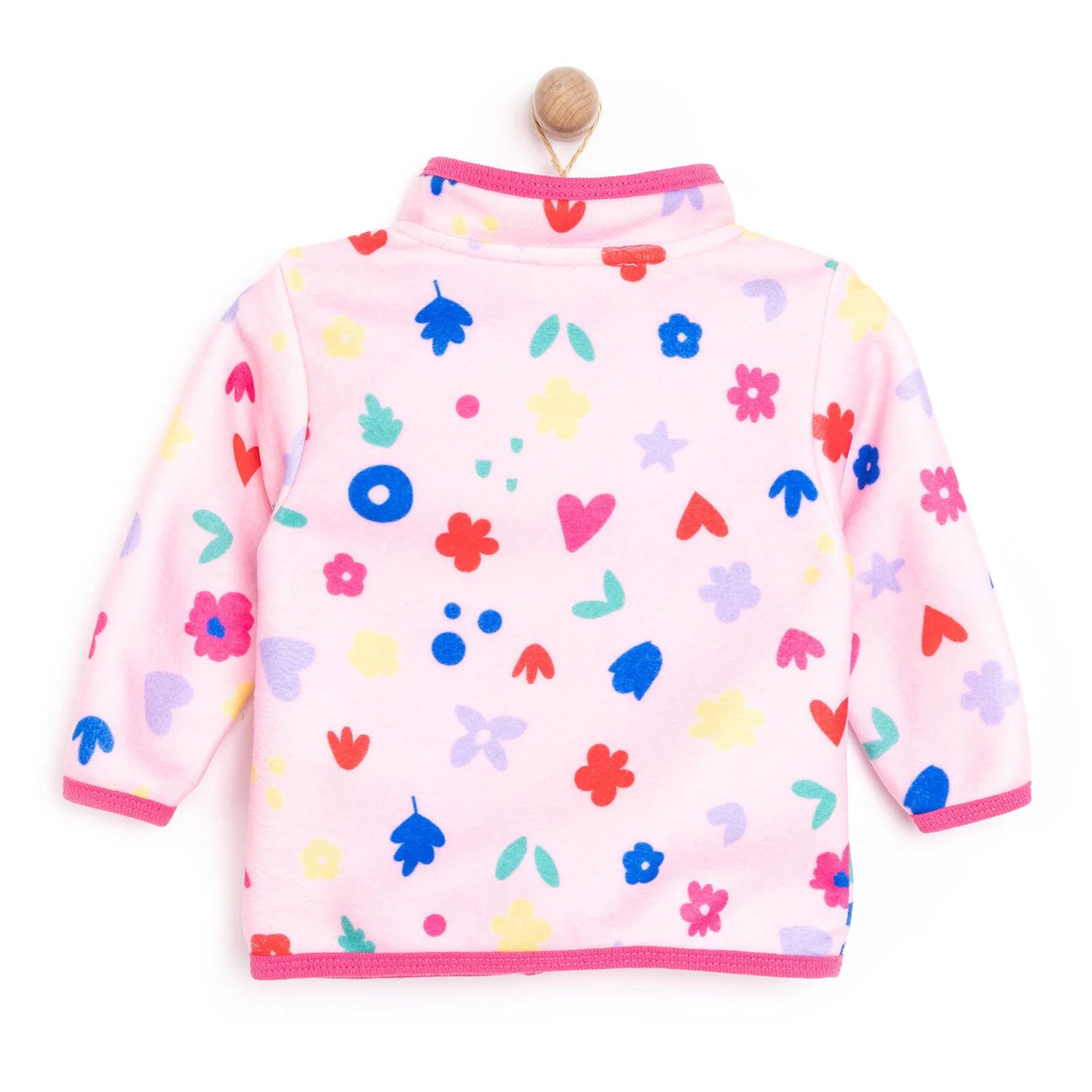 HelloBaby Basic Repeat Printed Fleece Cardigan - Printed - ebebek - Black Friday