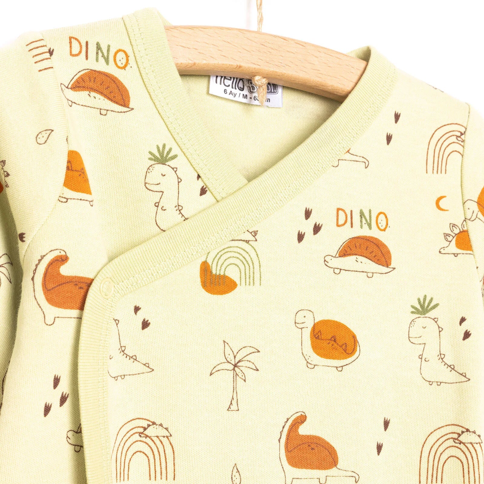 HelloBaby Newborn Baby Boy Body - Footed Jumpsuit - Green - ebebek - Black Friday