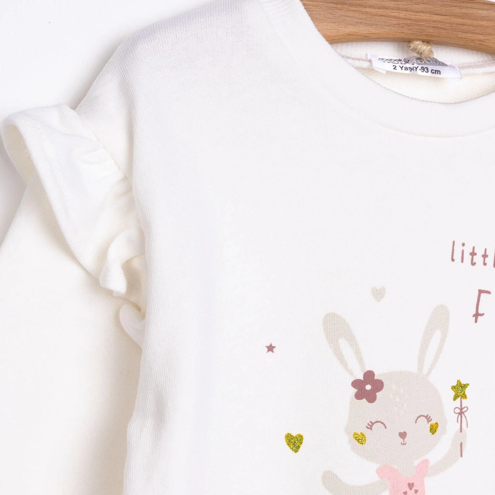 HelloBaby Baby Girl Winter Fairytale Sweatshirt - Ecru - ebebek - Black Friday